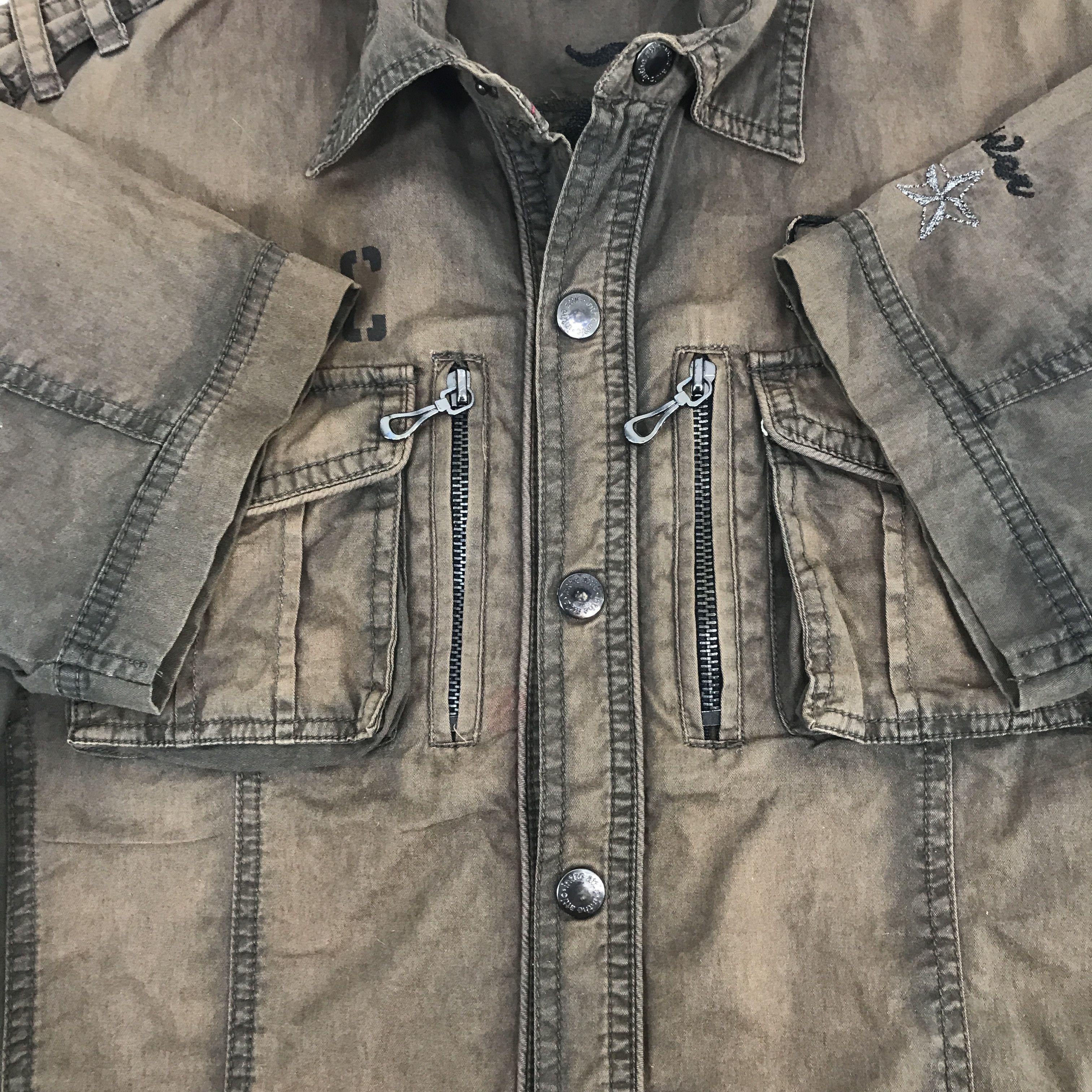In The Attic × Japanese Brand × Vintage Vintage In The attic Rusty design snap Button Shirt Size US M / EU 48-50 / 2 - 5 Thumbnail