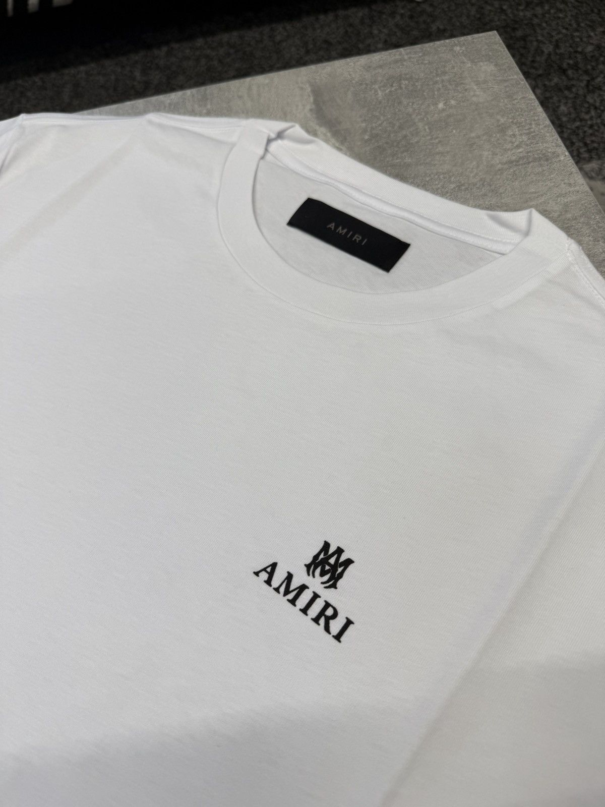 Amiri Amiri Micro MA Bar Tee White Size US XXL / EU 58 / 5 - 2 Thumbnail