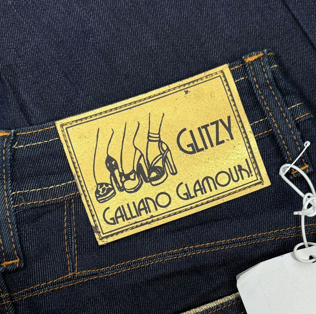 John Galliano Galliano Glitzy Jeans Bootcut Sequin Stars size 25 Size 25" / US 0 / IT 36 - 11 Thumbnail