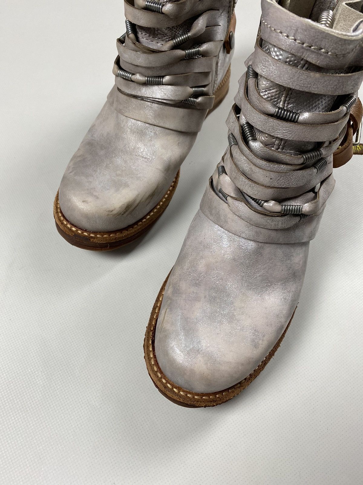 A.S.98 A.S. 98 ladies avant-garde ankle combat boots shoes size 37 Size US 7 / IT 37 - 9 Thumbnail