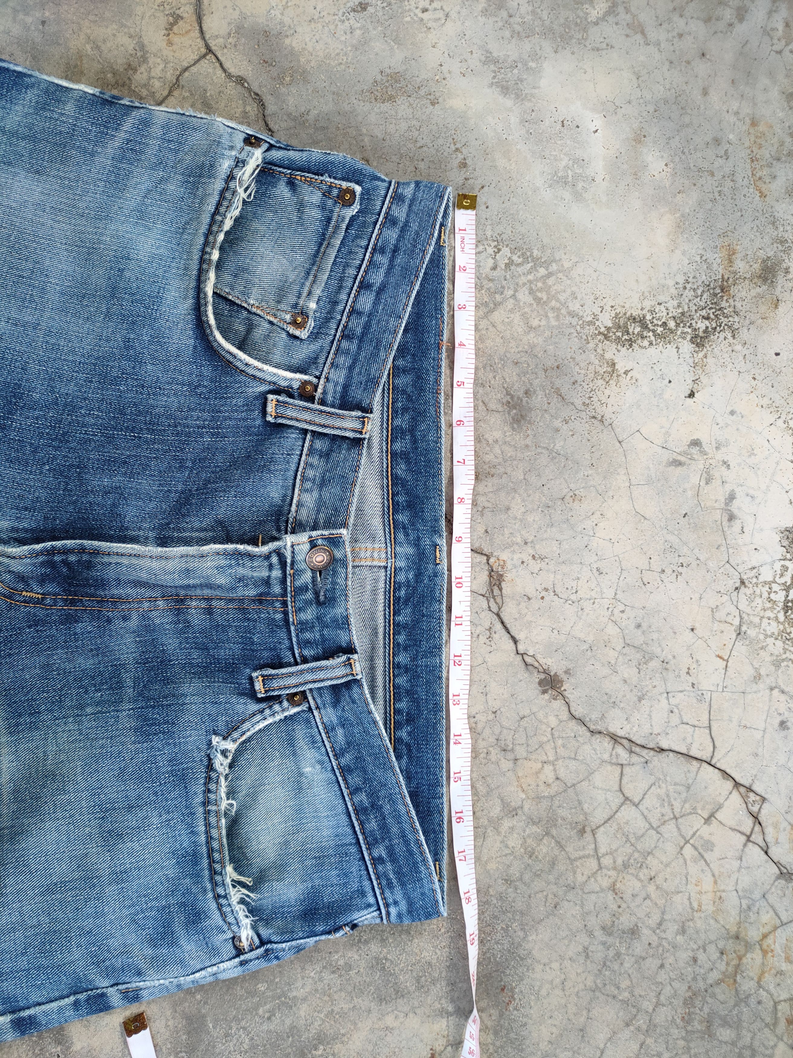 Edwin W36 VINTAGE EDWIN FADED DISTRESSED DENIM JEAN PANTS Size US 36 / EU 52 - 5 Thumbnail