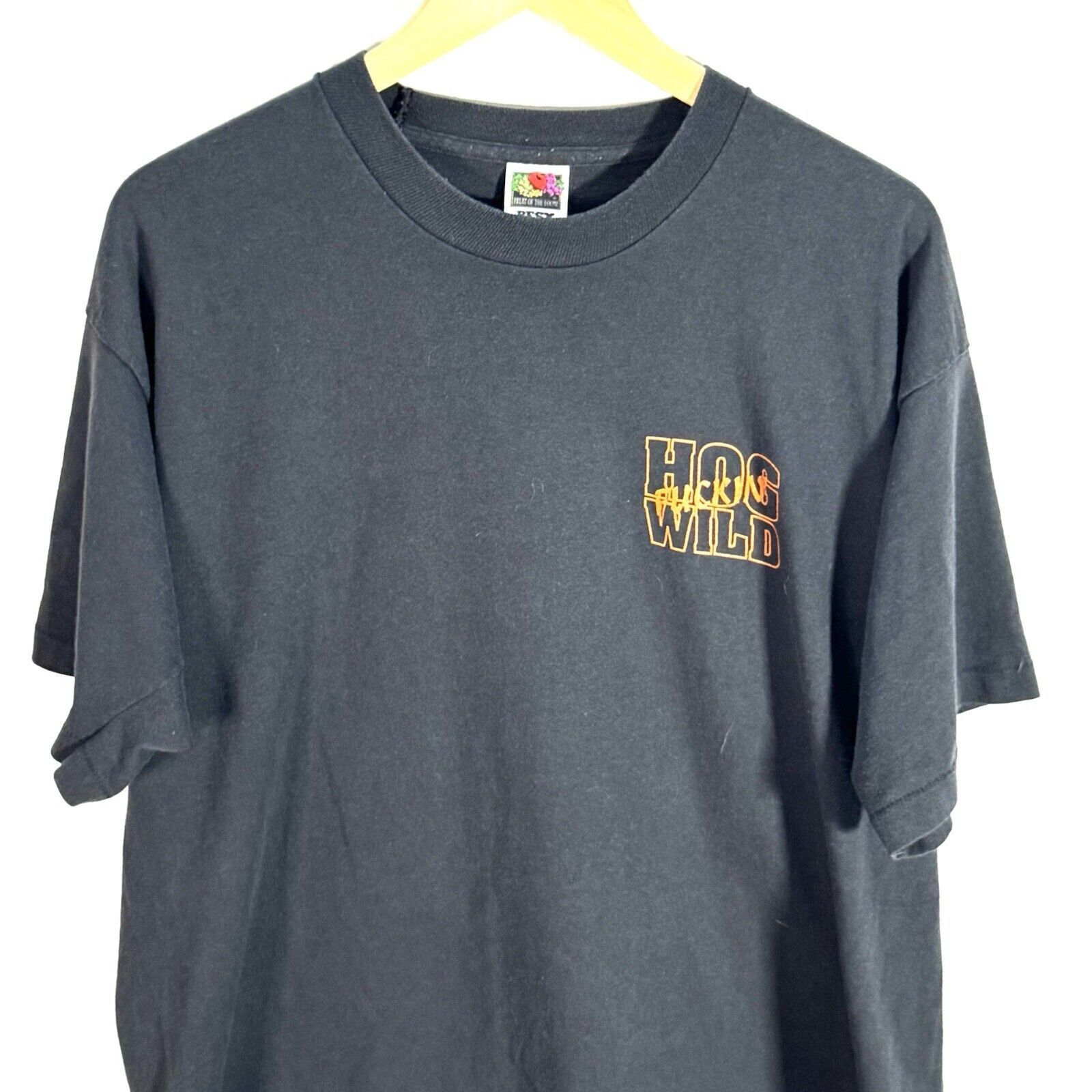 Harley Davidson VTG1990’s Harley Davidson Hog Fuckin’ Wild Graphic Tee XL Size US XL / EU 56 / 4 - 8 Thumbnail