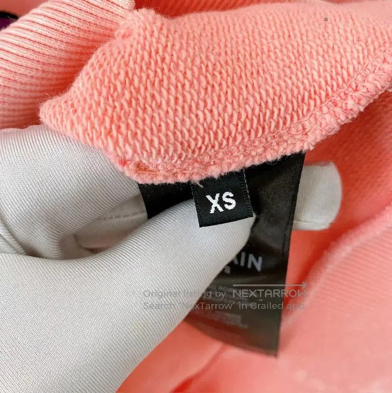 Balmain Balmain Pink Cotton Graphic Long Sleeve Sweatshirt . Size XS / US 0-2 / IT 36-38 - 7 Thumbnail