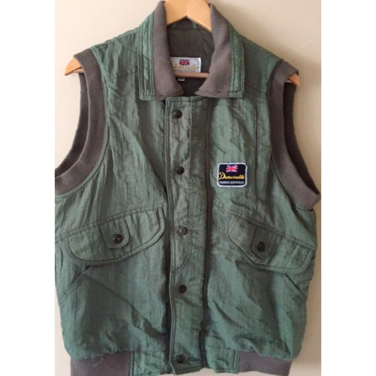 Mes Demoiselles Demoiselle 100% Pure Wool Green Jacket Vest L Womens Knitwear Casual VEST Jacket Size L / US 10 / IT 46 - 2 Thumbnail