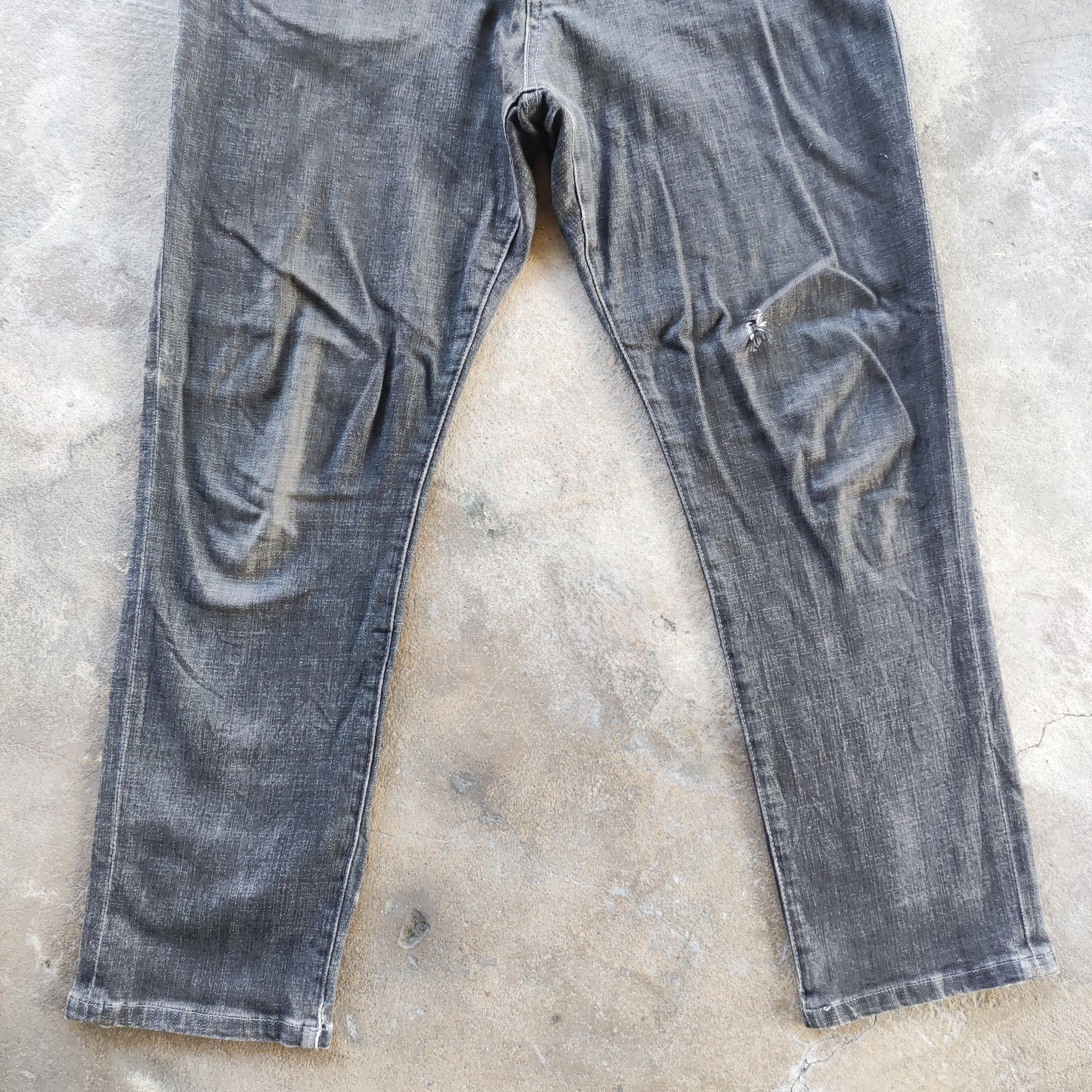 Vintage Topvalu Brand Jeans Ripped Faded Pants