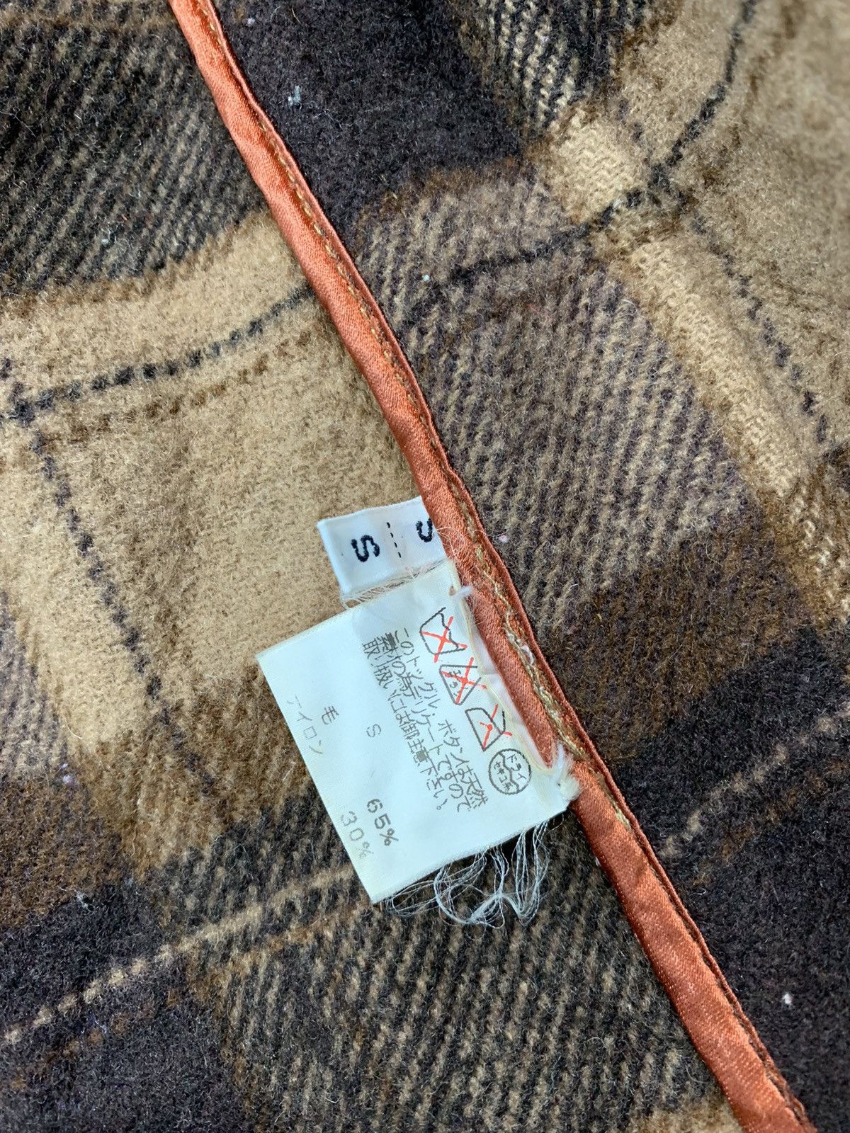 Original Montgomery 90s Montgomery By Tibbet Duffel Jacket Coat Checked Inner Size US S / EU 44-46 / 1 - 9 Thumbnail