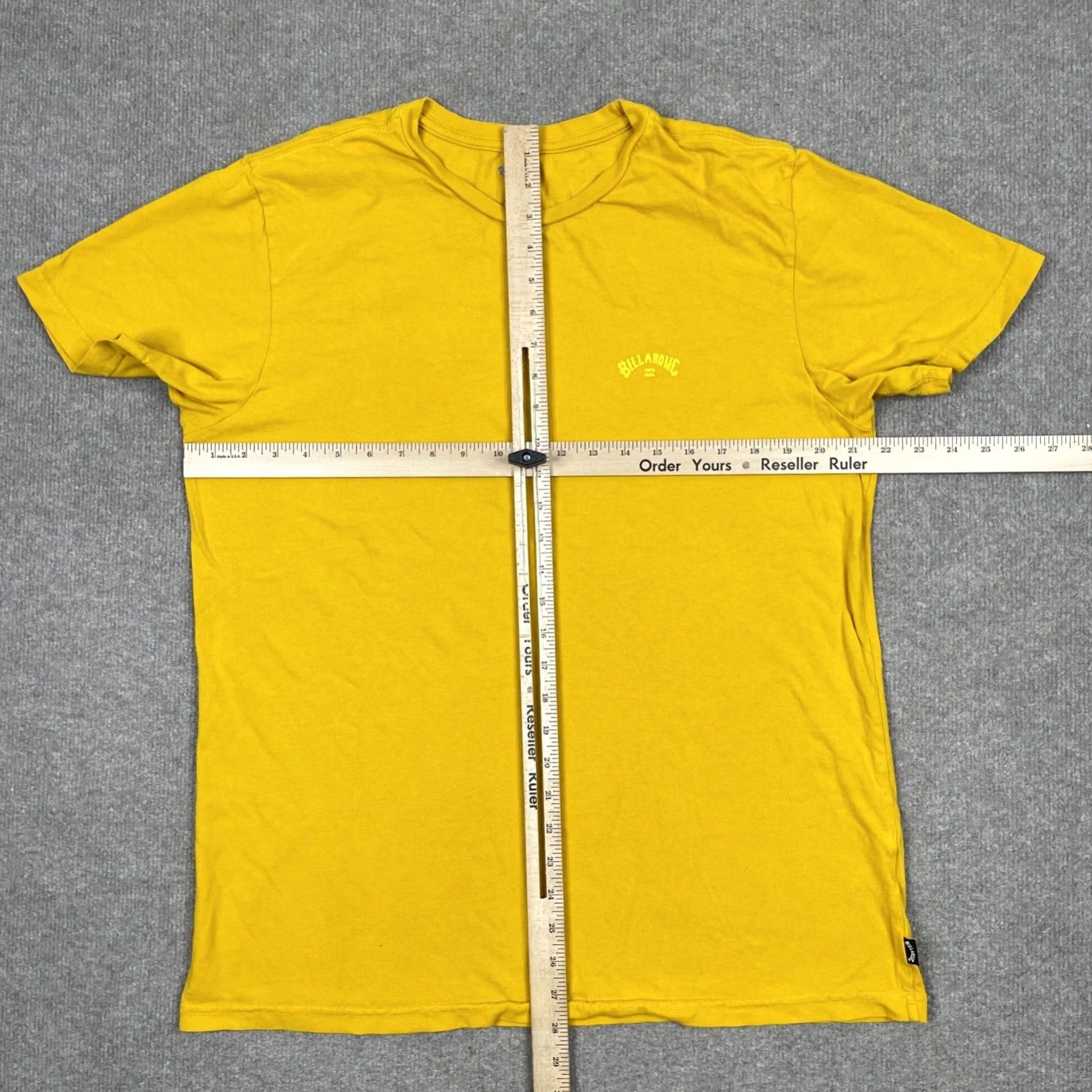 Billabong Billabong Shirt Adult L Yellow Wave Washed Logo Short Sleeve Crew Neck T Men's Size US L / EU 52-54 / 3 - 5 Thumbnail