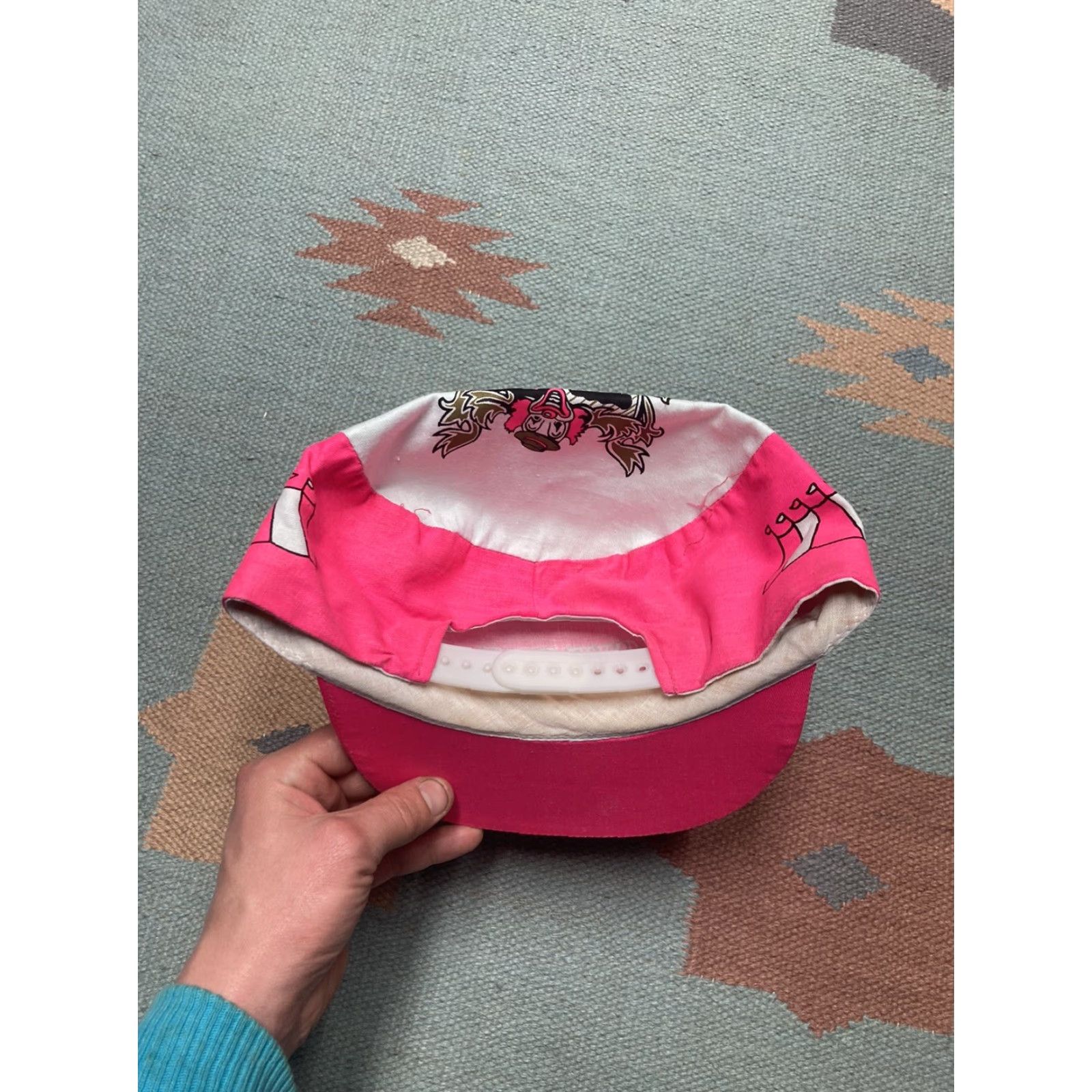 Pinko VINTAGE SnapBack hat cap circus circus Las Vegas hotel casino pink 90s Men Adjustable Pink 90s SnapBack Mens Size ONE SIZE - 4 Thumbnail