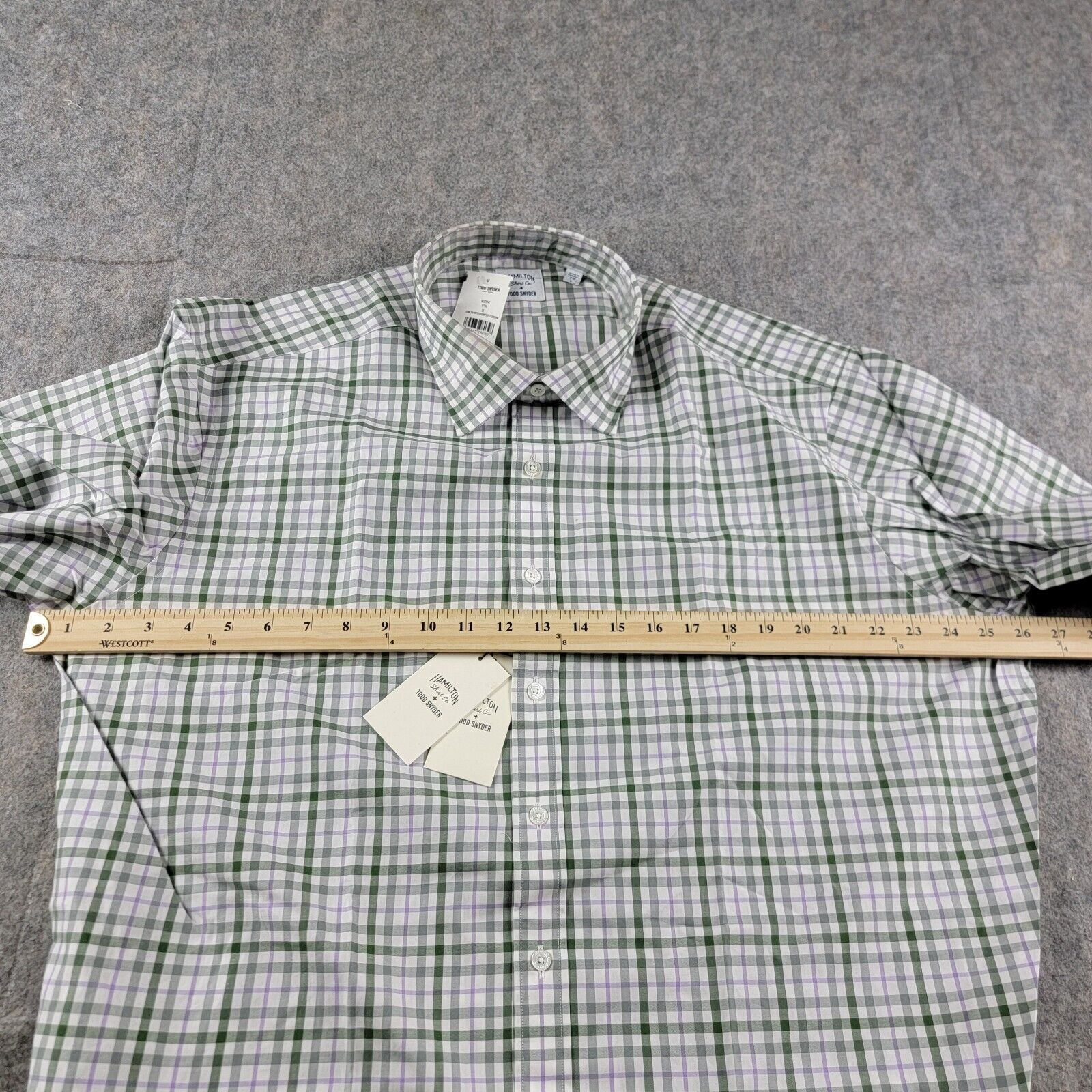 Todd Snyder Hamilton + Todd Snyder Check Gingham Button Down Shirt Size US XL / EU 56 / 4 - 4 Thumbnail