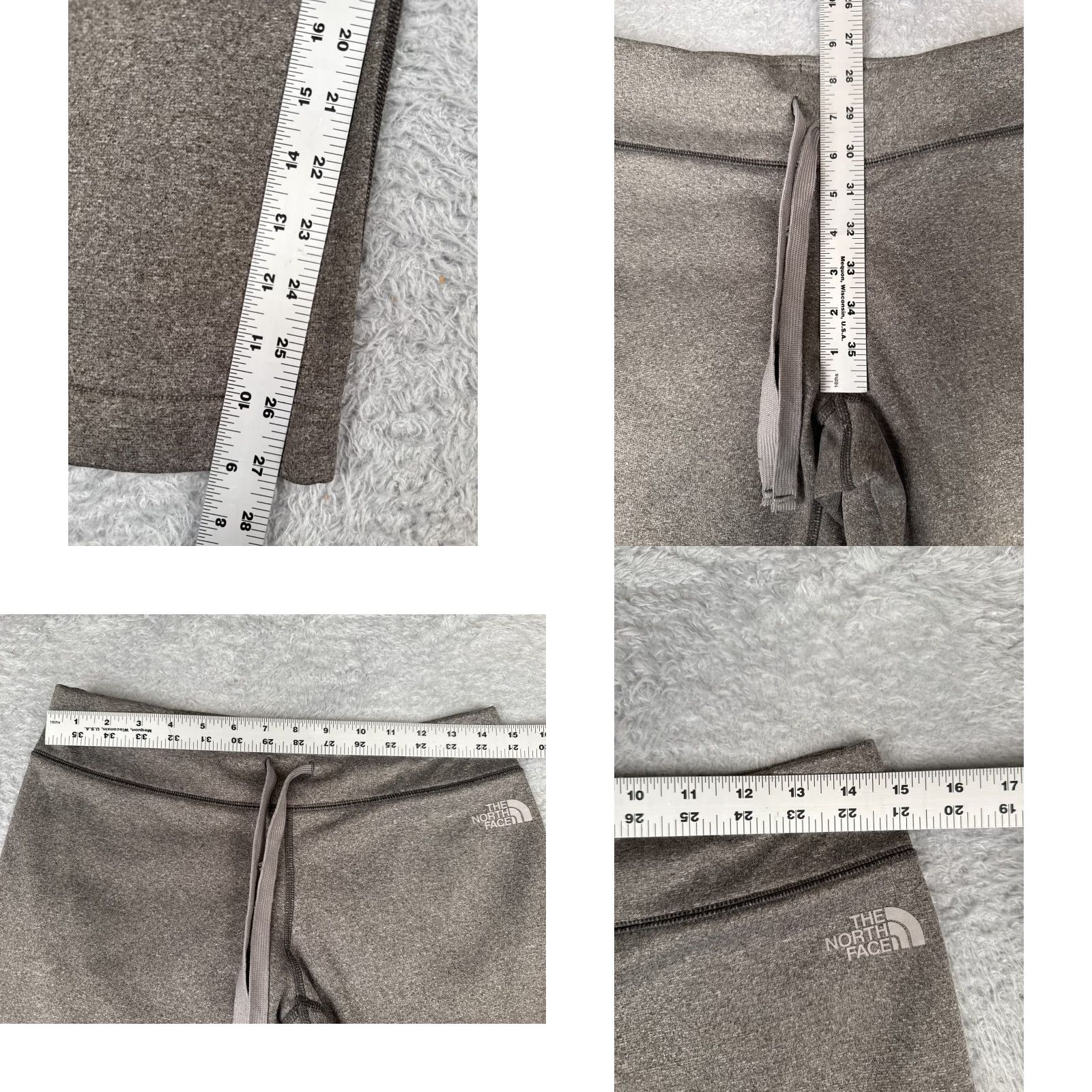 The North Face The North Face Pants Womens Small Gray 28" Straight Leg Polyester Capri Yoga Gym 30 in Waist Regular Inseam 28 in Gray 100% Polyester Size 28" / US 6 / IT 42 - 8 Thumbnail