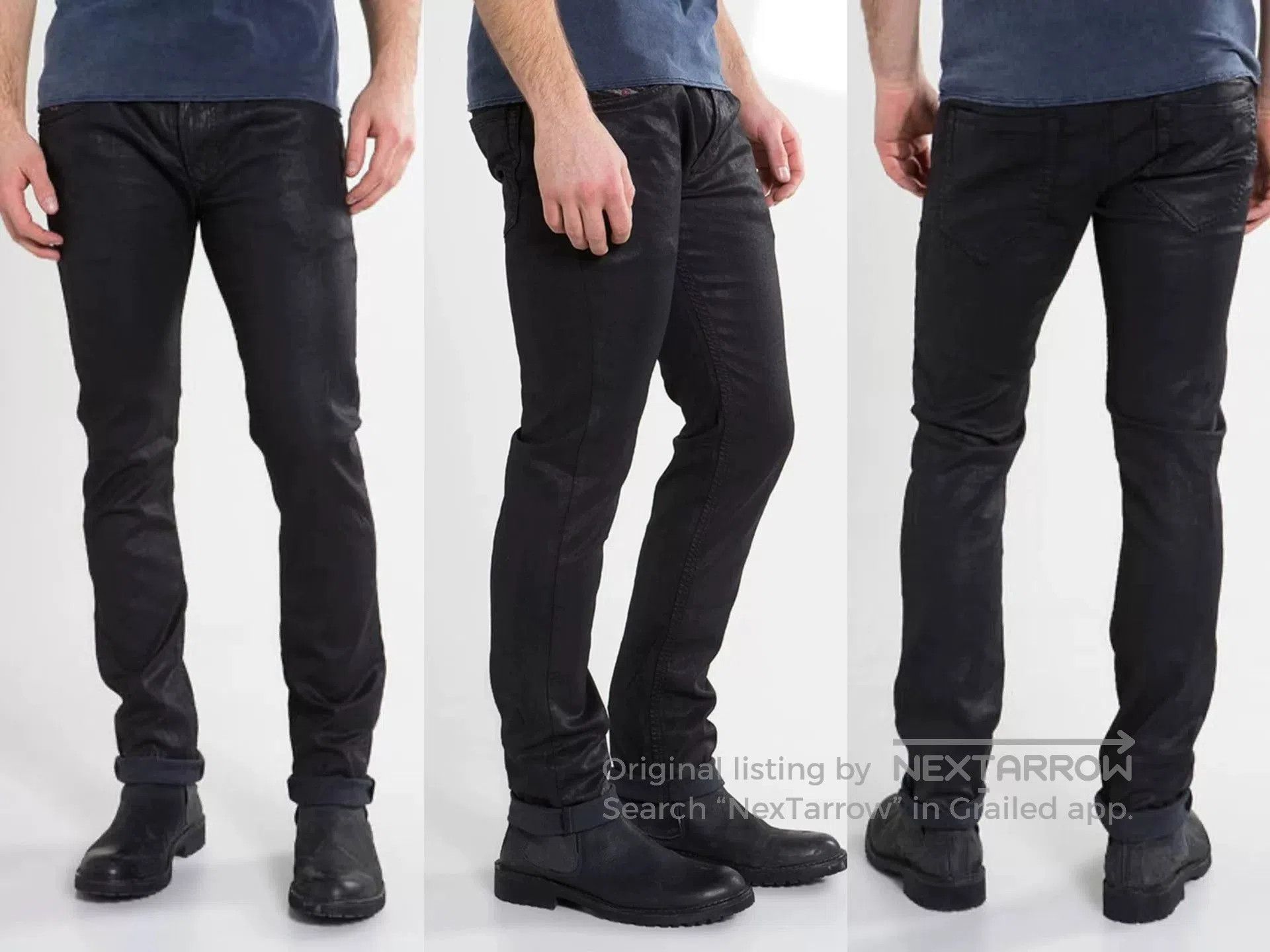 Diesel diesel thavar jogg black coated jeans. Size US 32 / EU 48 - 9 Thumbnail