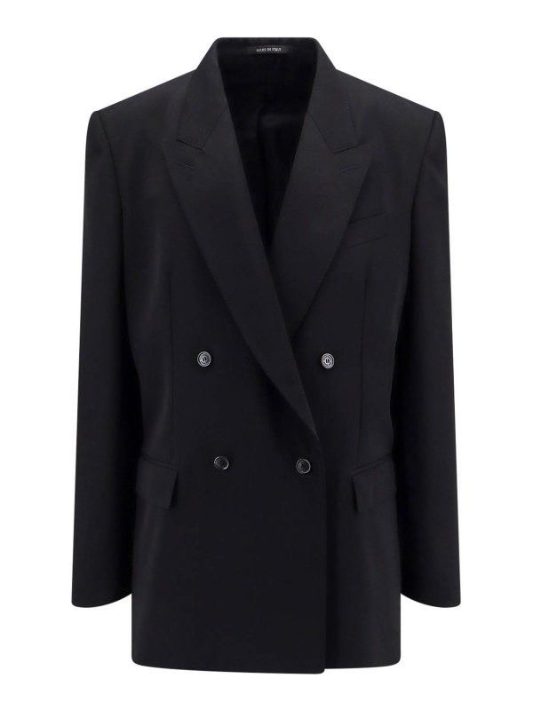 Balenciaga o1la1rc1a0226 Regular Fit Jacket In Black Size US XS / EU 42 / 0 - 1 Thumbnail