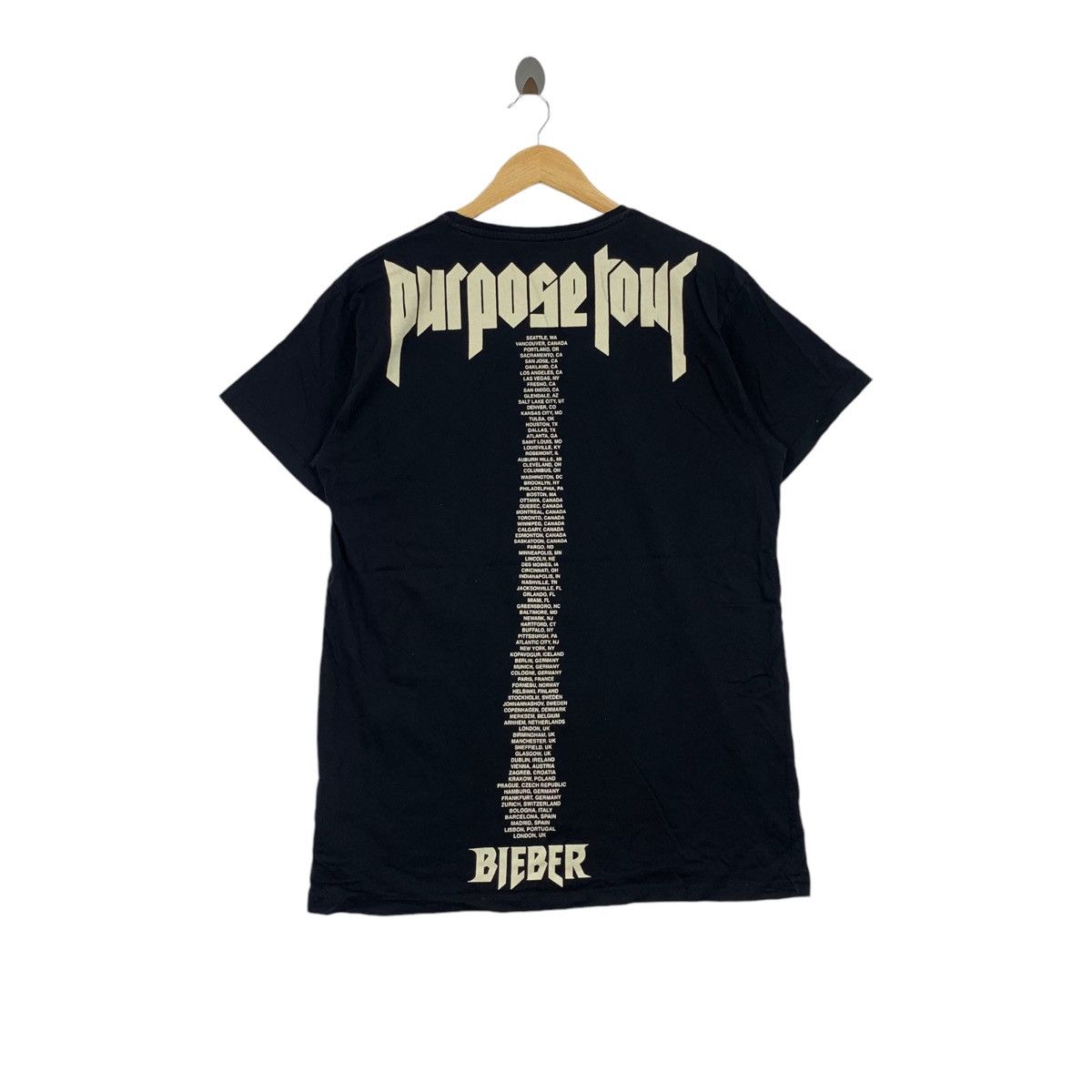Justin Bieber JUSTIN BIEBER PURPOSE Tour Staff Merchandise Black Size US L / EU 52-54 / 3 - 1 Thumbnail