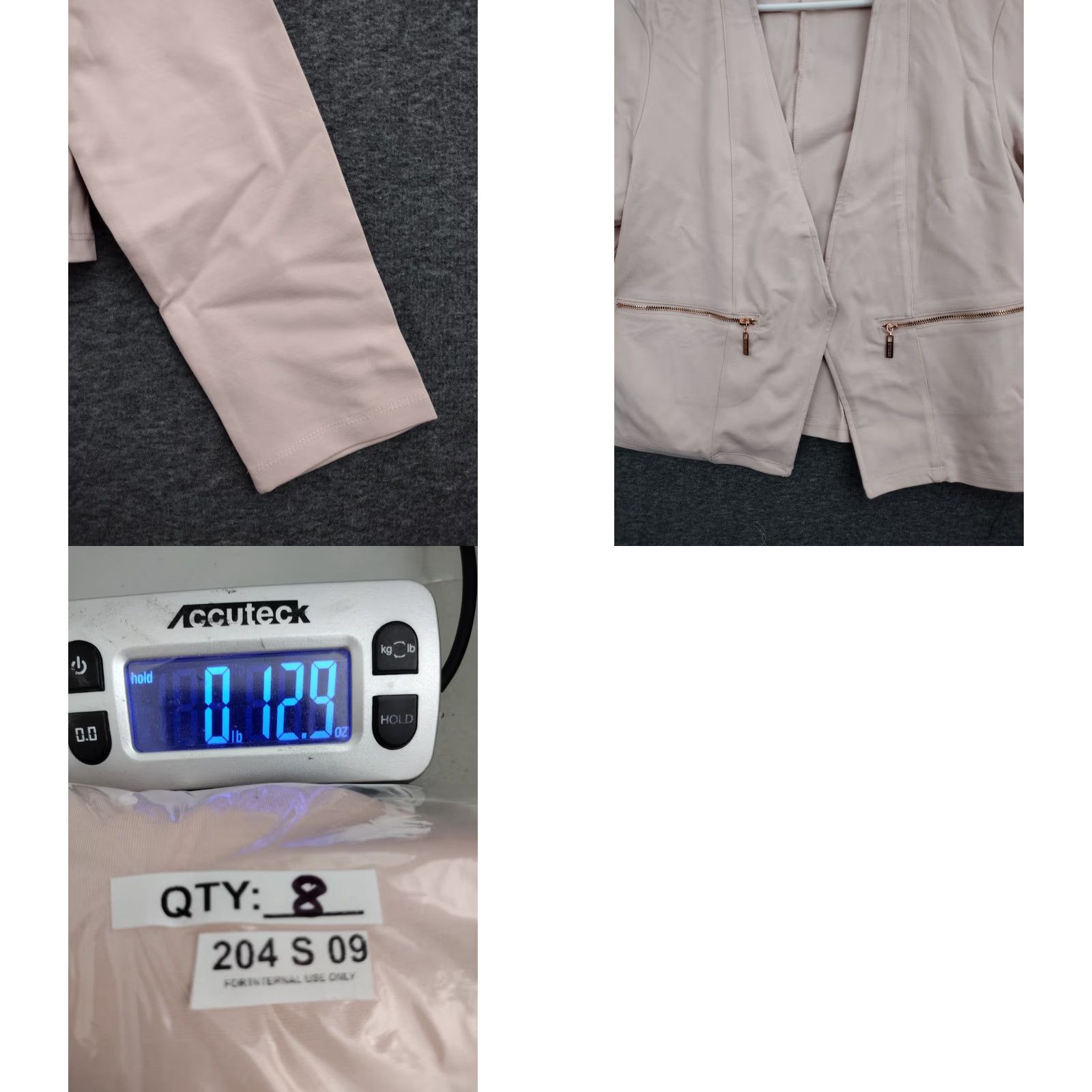 Guess Guess Blazer Women XL Light Pink Open Front Cropped Length Jacket Blazer Size XL / US 12-14 / IT 48-50 - 8 Thumbnail