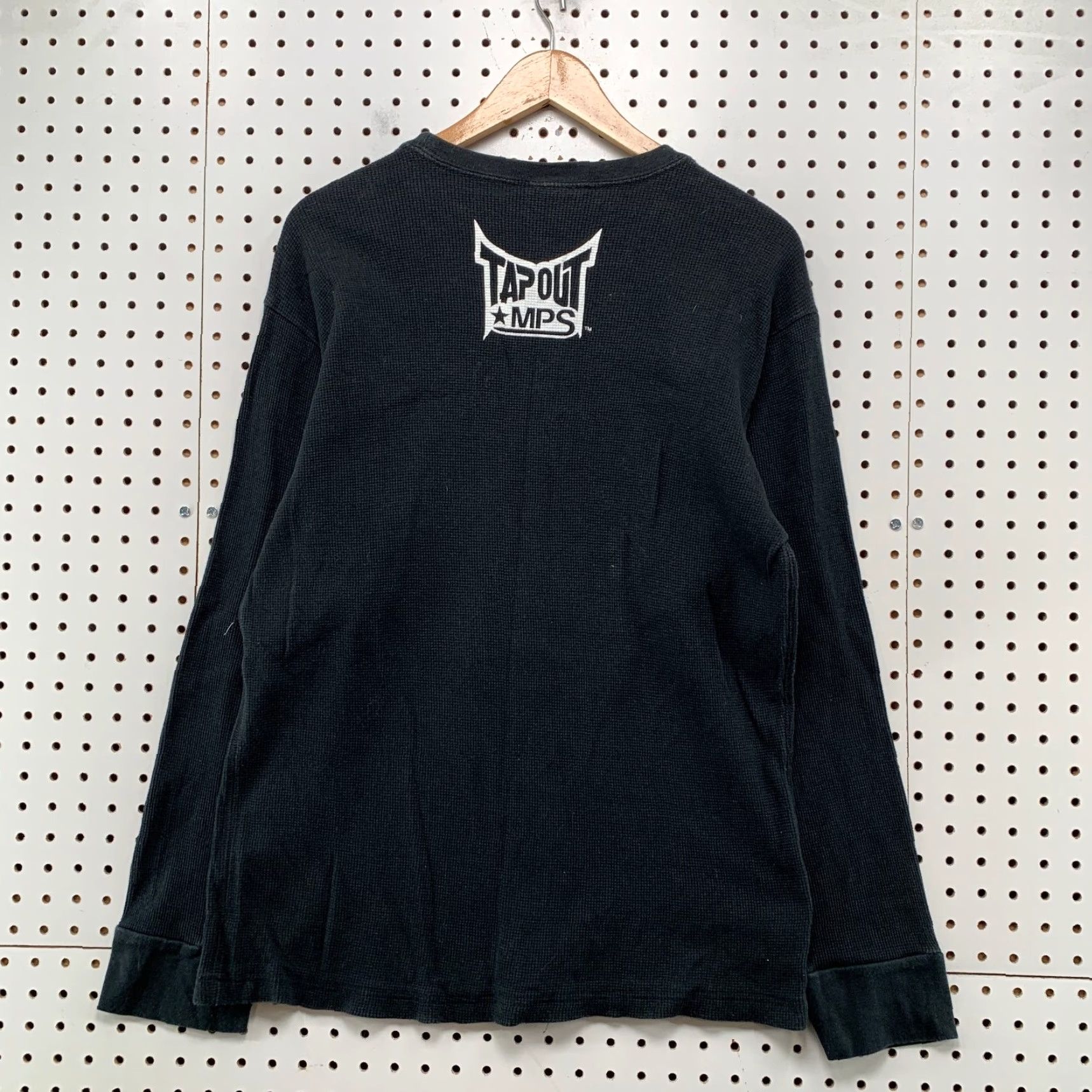 Tapout VINTAGE Tapout MPS Thermal Shirt Mens XL Black Skull Goth Long Sleeve Size US XL / EU 56 / 4 - 2 Thumbnail