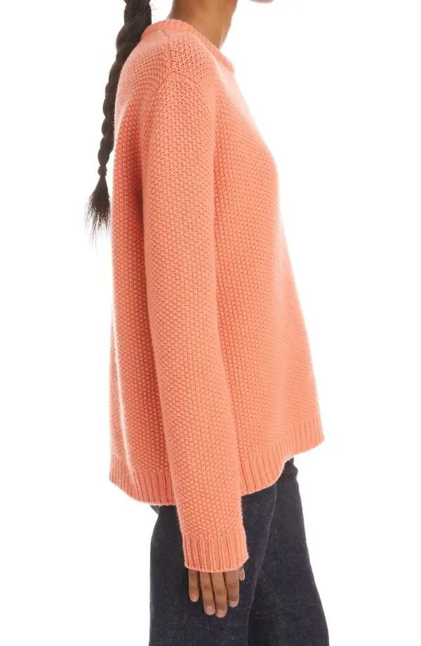 Chloe o1y0825 Cashmere Blend Sweater in Coral Size L / US 10 / IT 46 - 4 Thumbnail