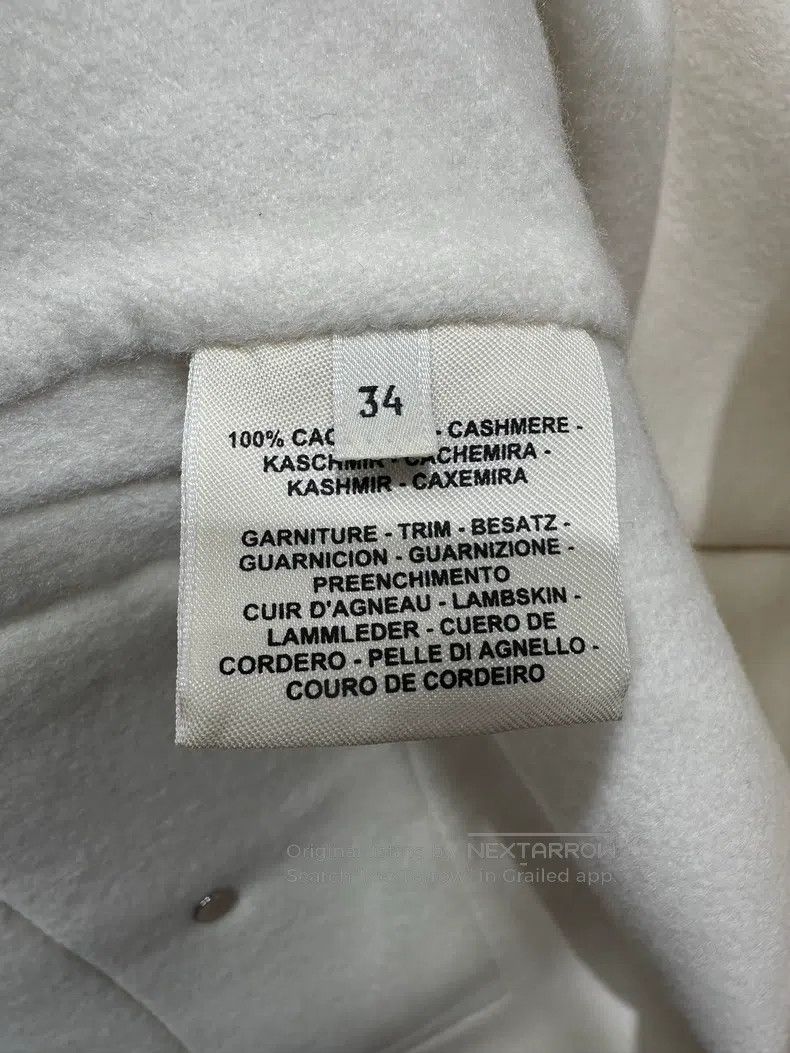 Hermes Hermes Off-White Patchwork Cloak Poncho Cashmere Coat Size XXS / US 00 / IT 34 - 5 Thumbnail