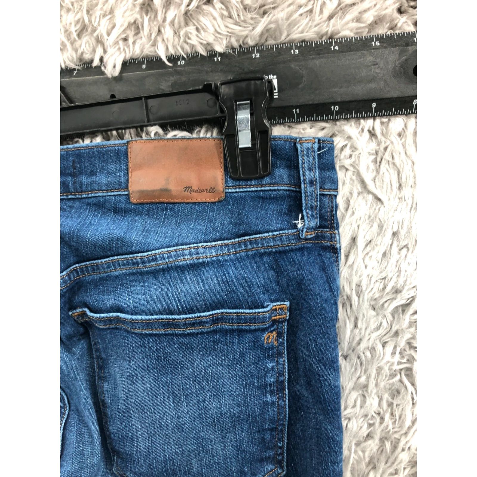 Madewell Madewell Jeans 8" Skinny Size 29 Tall Womens Medium Wash Blue Regular Rise 8.5-10.5 5-Pocket Denim Blue Mens? Size 29" - 7 Thumbnail