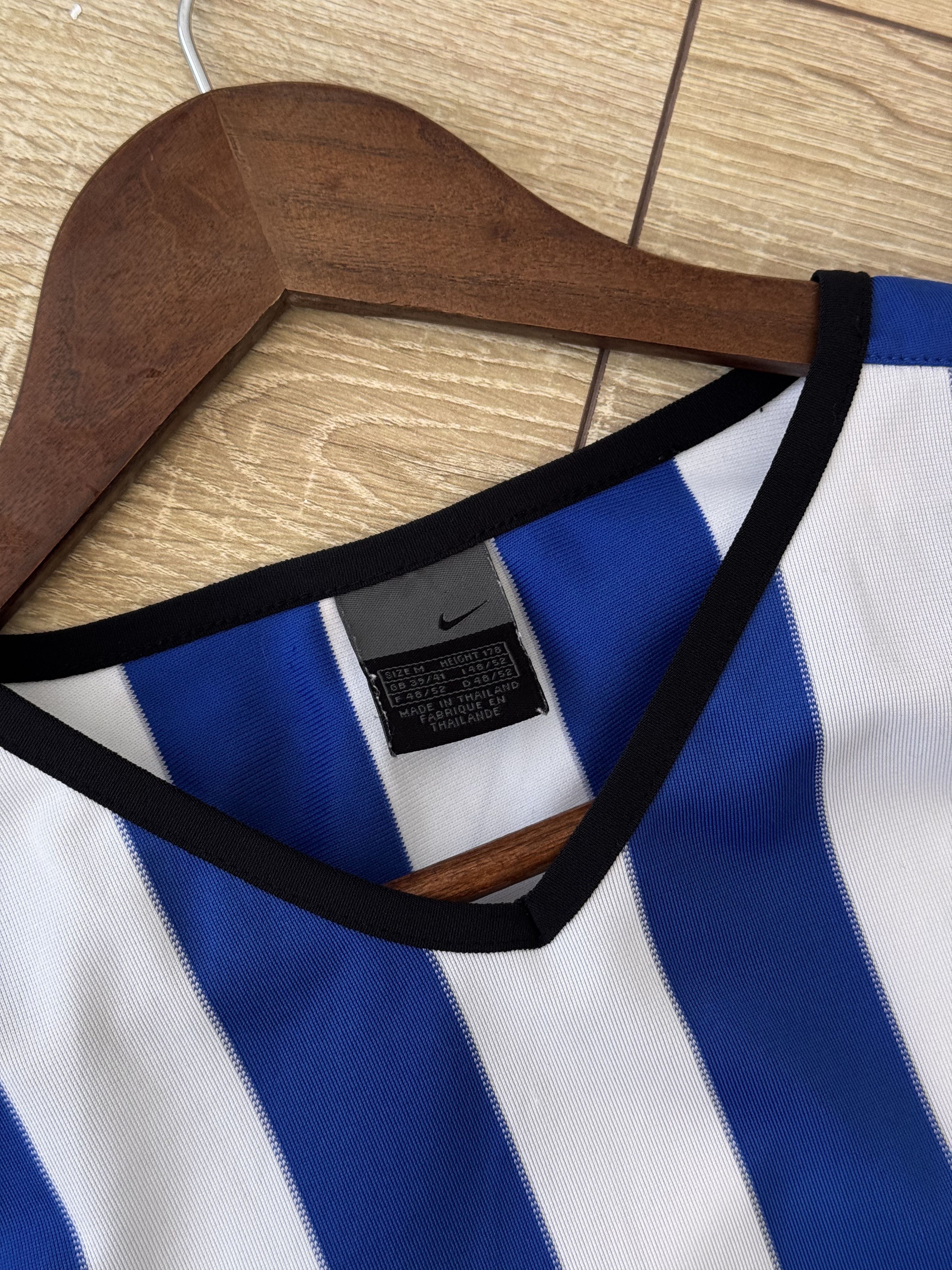 Nike Vintage Nike Streetwear Japanese Blue&White Striped Jersey Size US M / EU 48-50 / 2 - 8 Thumbnail