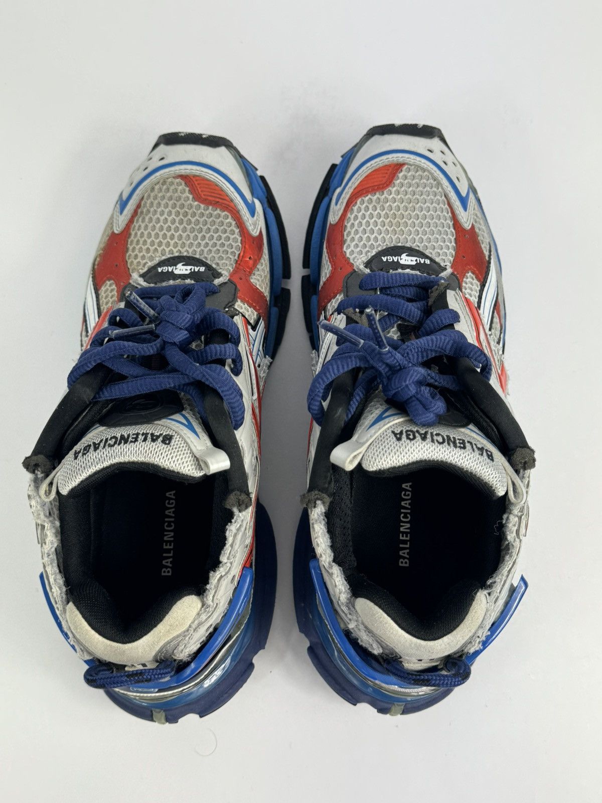Balenciaga Runner Blue/Grey/Red Sneakers Size US 8 / EU 41 - 4 Thumbnail