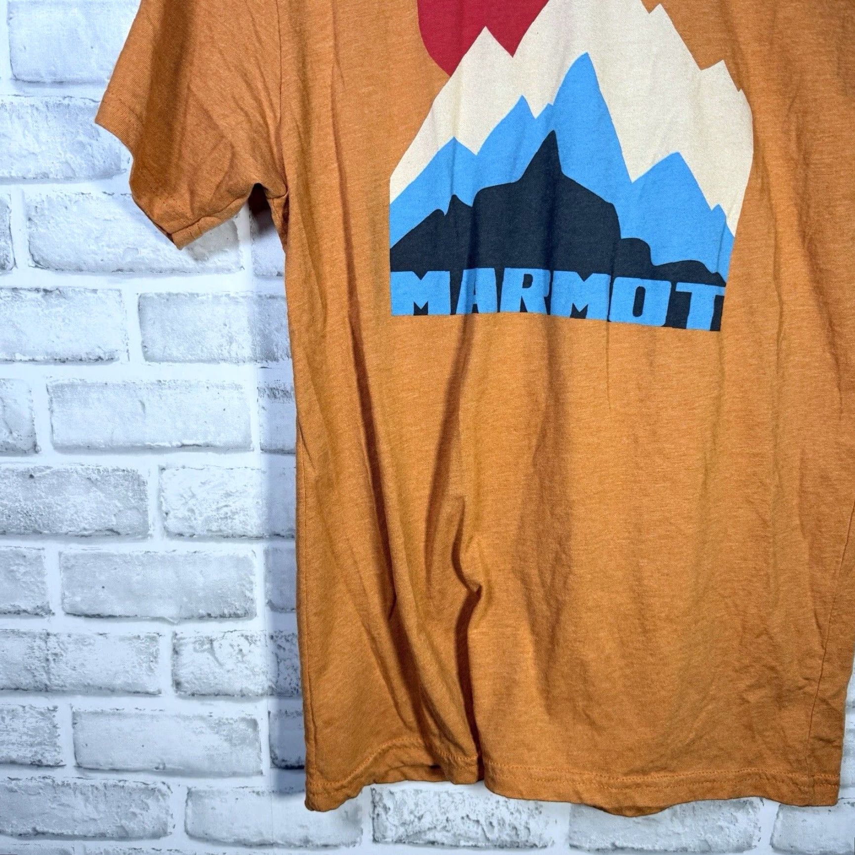 Marmot Marmot Mountain Graphic T-Shirt Mens Orange Medium Size US M / EU 48-50 / 2 - 3 Thumbnail