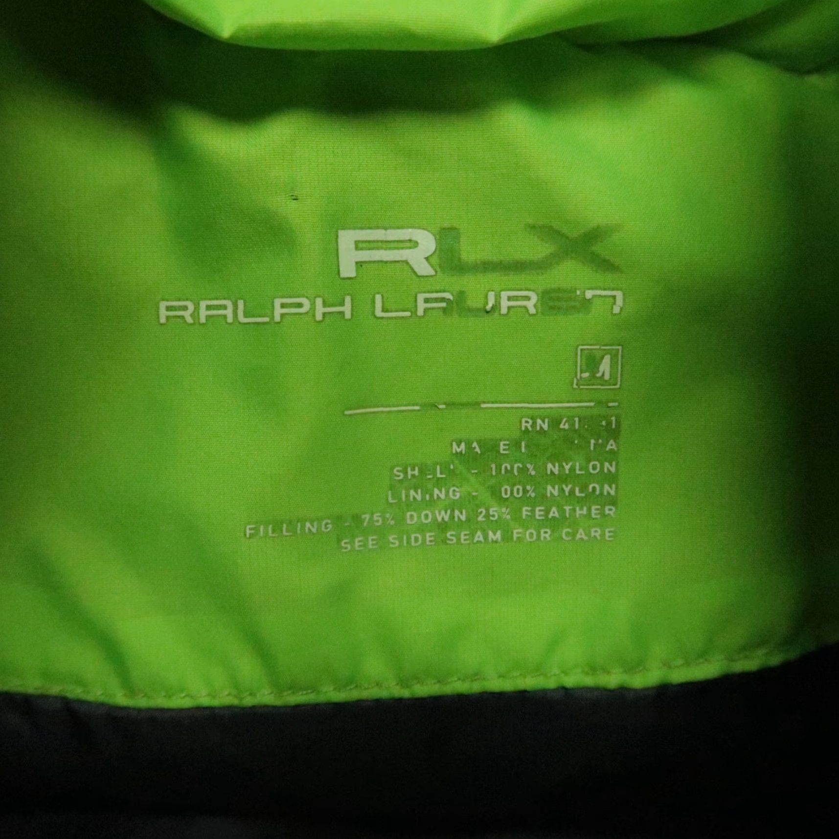 RLX Ralph Lauren RLX Ralph Lauren Vest Mens Medium Green Down Insulated Full Zip Pockets Puffer Size US M / EU 48-50 / 2 - 3 Thumbnail