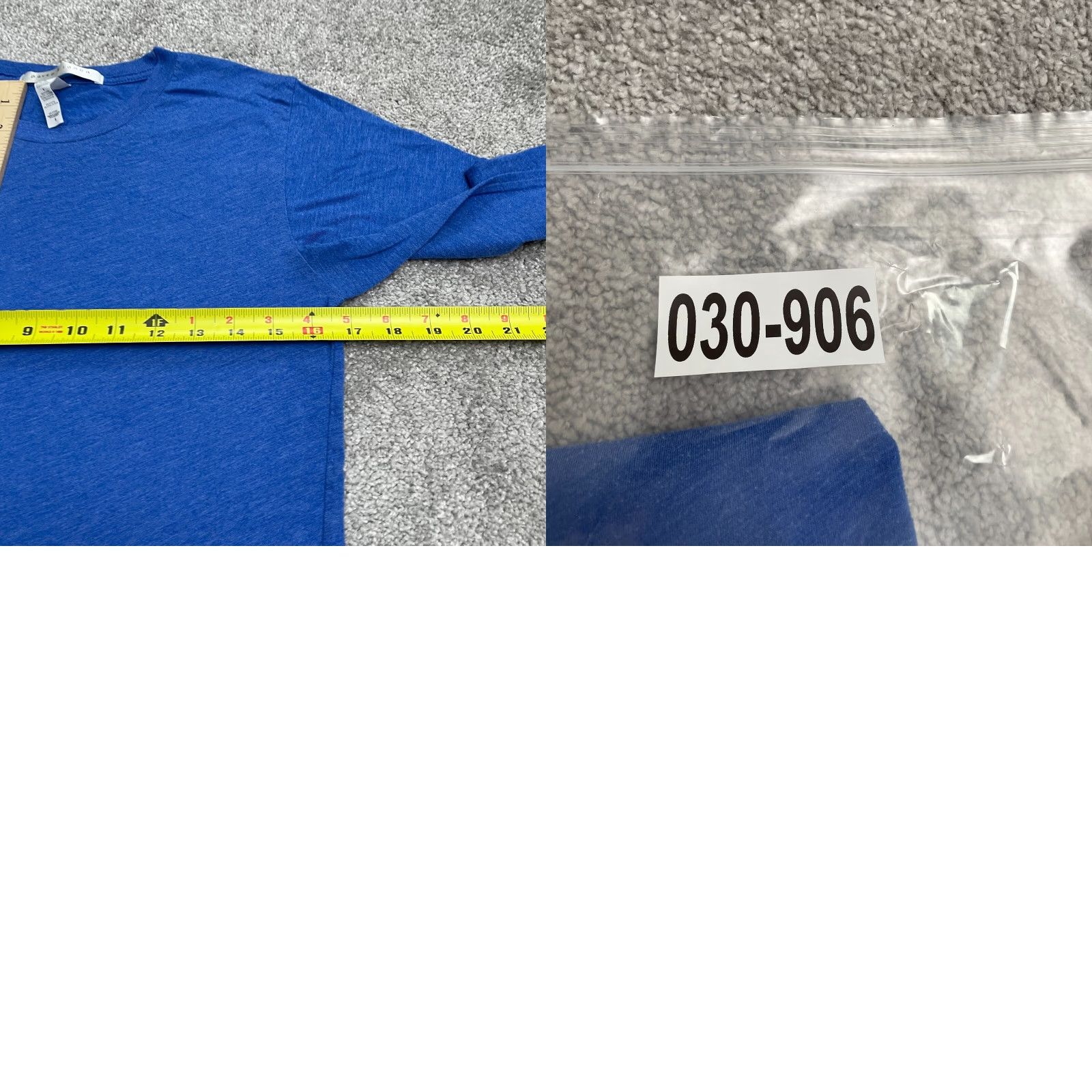 Parker Parke & Ronen Basic T-Shirt Womens S Blue Crew Neck Long Sleeve Casual Tee Size S / US 4 / IT 40 - 8 Thumbnail