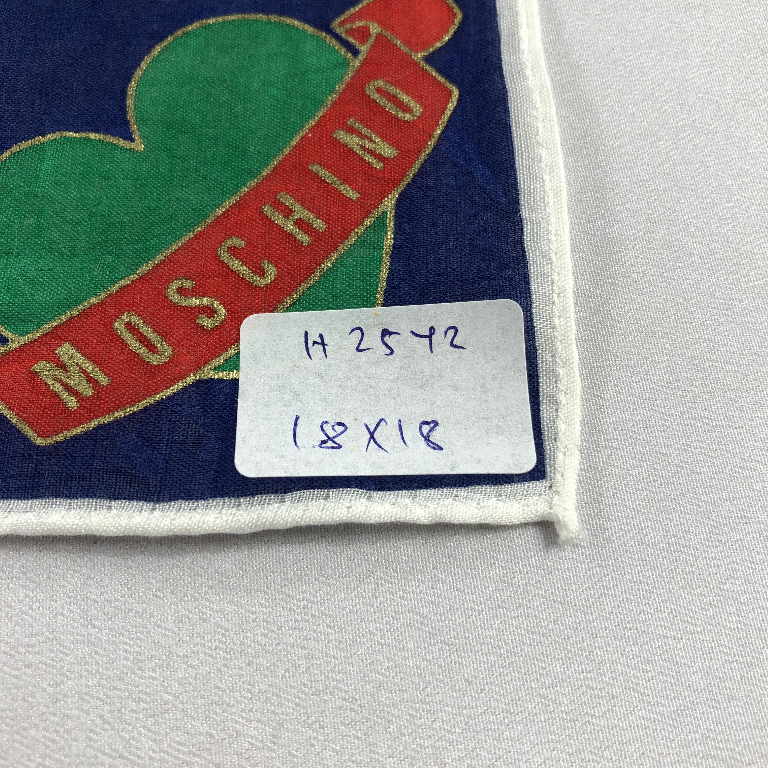 Moschino Moschino Handkerchief Neckerchief Bandana H2542 Size ONE SIZE - 5 Thumbnail