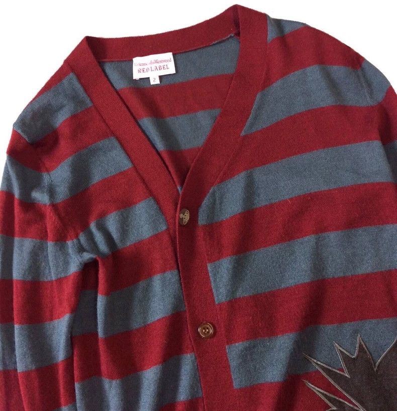Vivienne Westwood Vivienne Westwood Asymmetrical striped knit cardigan Size M / US 6-8 / IT 42-44 - 3 Thumbnail