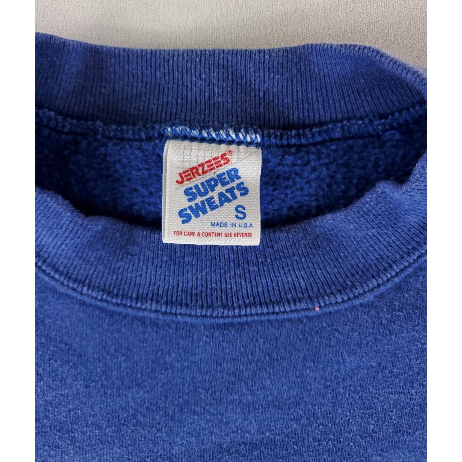 Jerzees VINTAGE Jerzees Super Sweats VTG 90s Crew Neck Sweatshirt Blue Long Sleeve Mens S Size US S / EU 44-46 / 1 - 3 Thumbnail