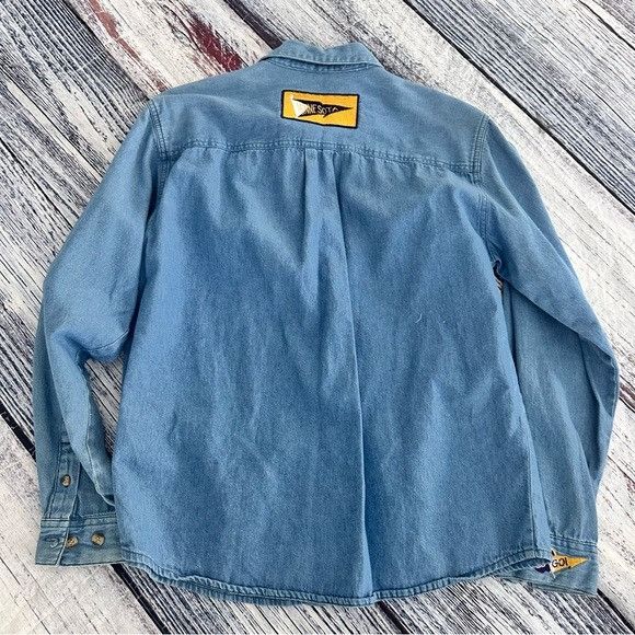 Other Vintage Christopher & Banks “We Love Minnesota” Denim Button Size S / US 4 / IT 40 - 2 Thumbnail