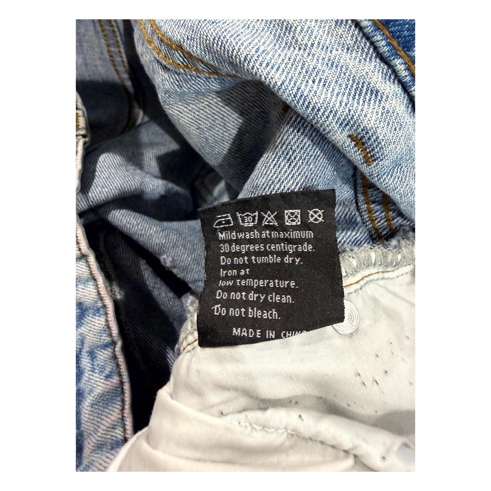Who Decides War Who Decides War Scripture Light Wash & Rainbow Jeans Size US 38 / EU 54 - 5 Thumbnail