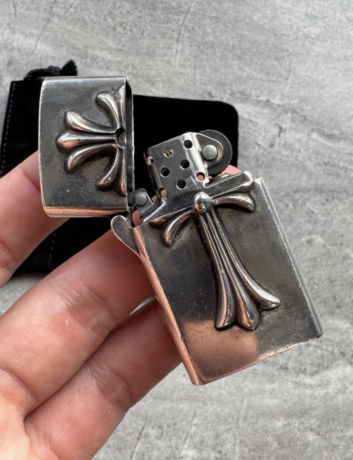 Chrome Hearts Chrome Hearts Long Cross Narrow Lighter Size ONE SIZE - 6 Thumbnail