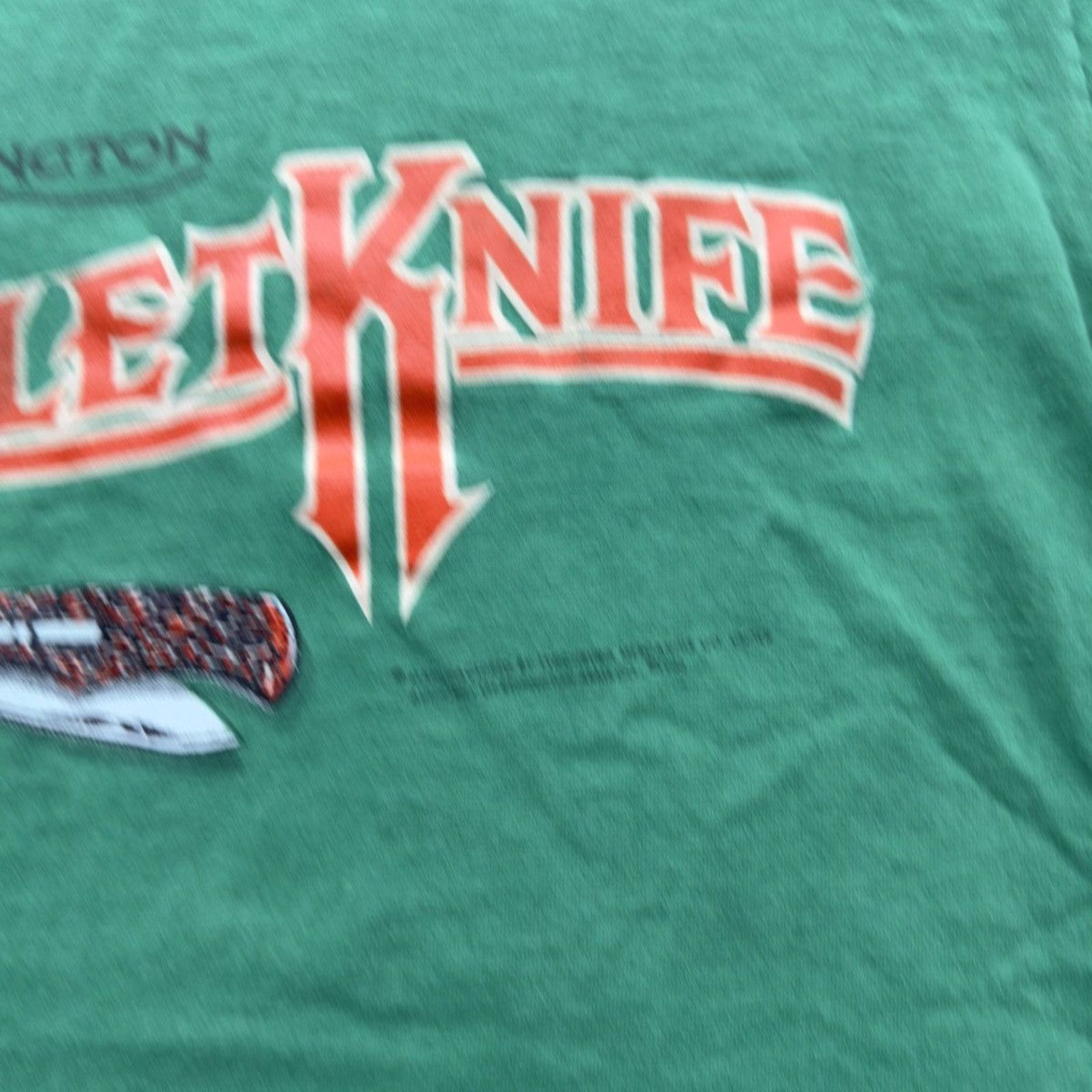 Vintage VINTAGE 90s REMINGTON BULLET KNIFE TEE GREEN M Size US M / EU 48-50 / 2 - 5 Thumbnail
