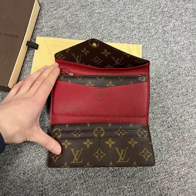 Louis Vuitton louis vuitton red bean wallet with monogram-2507 Size ONE SIZE - 3 Thumbnail