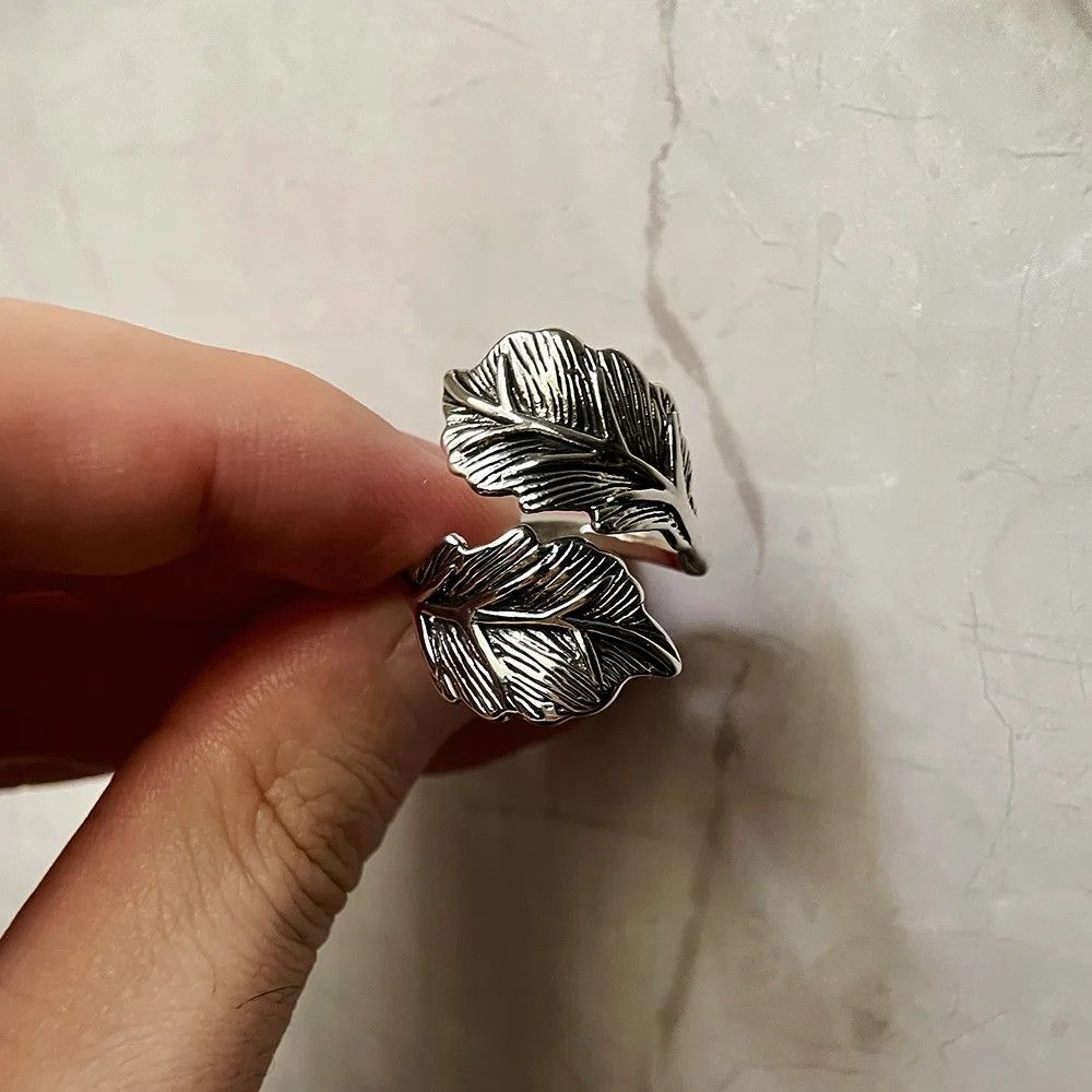 Jewelry × Vintage Retro Big Leaf Ring Size ONE SIZE - 7 Thumbnail
