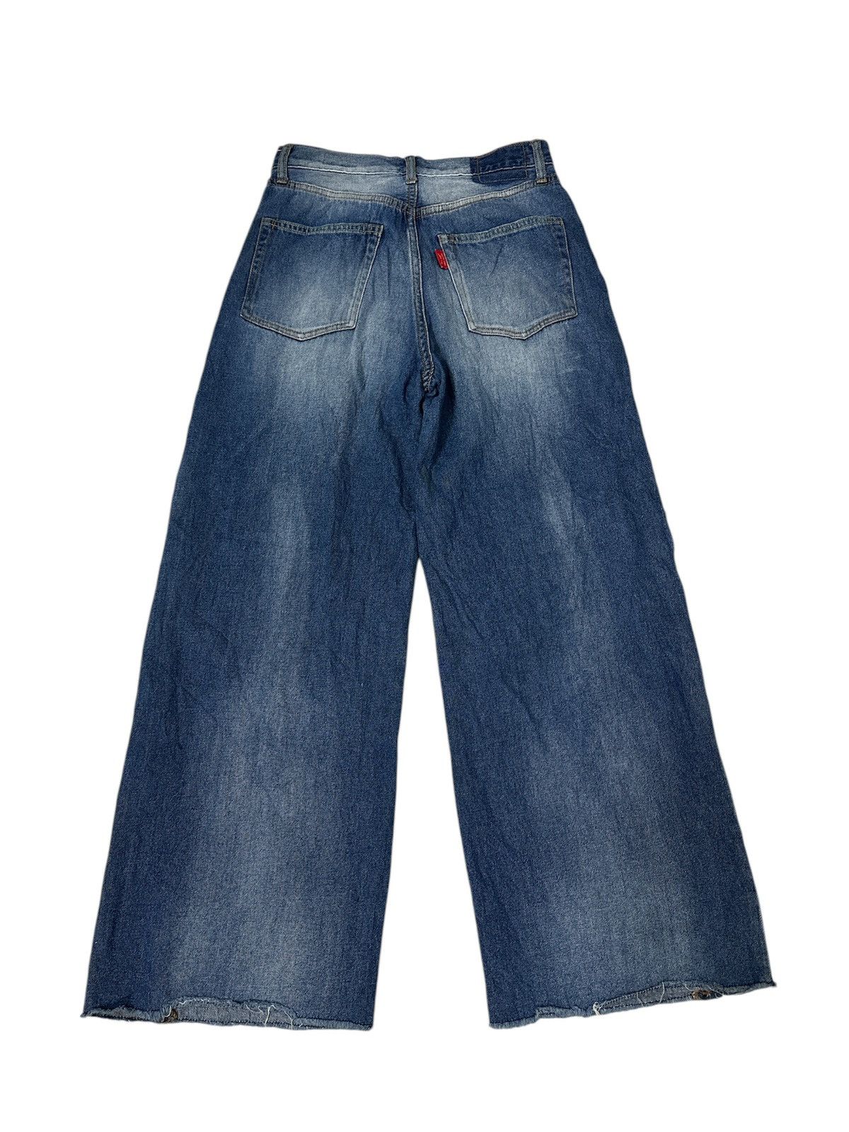 Rick Owens 2000s Cepo Craft Baggy Flare Jeans Y2K Jnco Goa Lgb Style Size US 28 / EU 44 - 4 Thumbnail