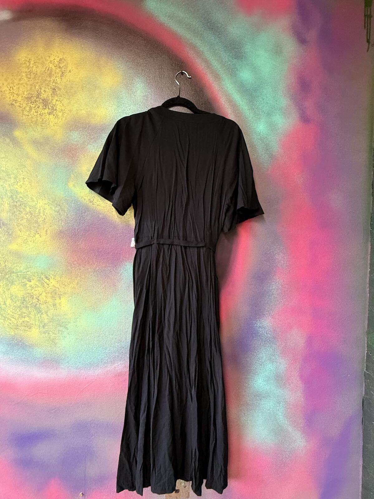 Other Whistles Black Anita Frill Sleeve Midi Dress - Size uk 16 Size XL / US 12-14 / IT 48-50 - 5 Thumbnail