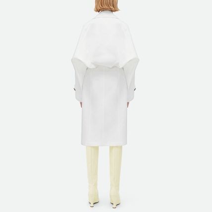 Bottega Veneta o1n1vont1224 Cotton Canvas Trench Coat in White Size XS / US 0-2 / IT 36-38 - 3 Thumbnail