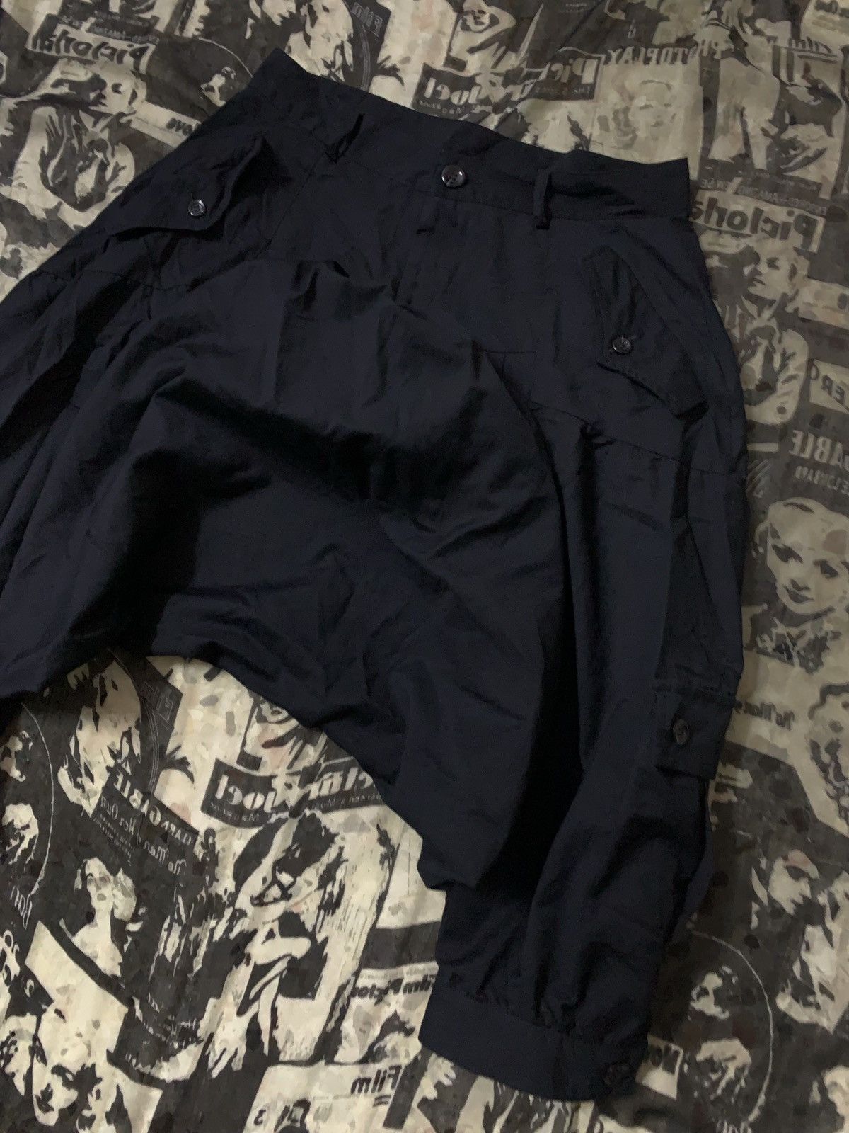 Yohji Yamamoto 💥Avant Grade Gadget Crow Gothic Cargo Harem Pant Size 30" / US 8 / IT 44 - 1 Thumbnail