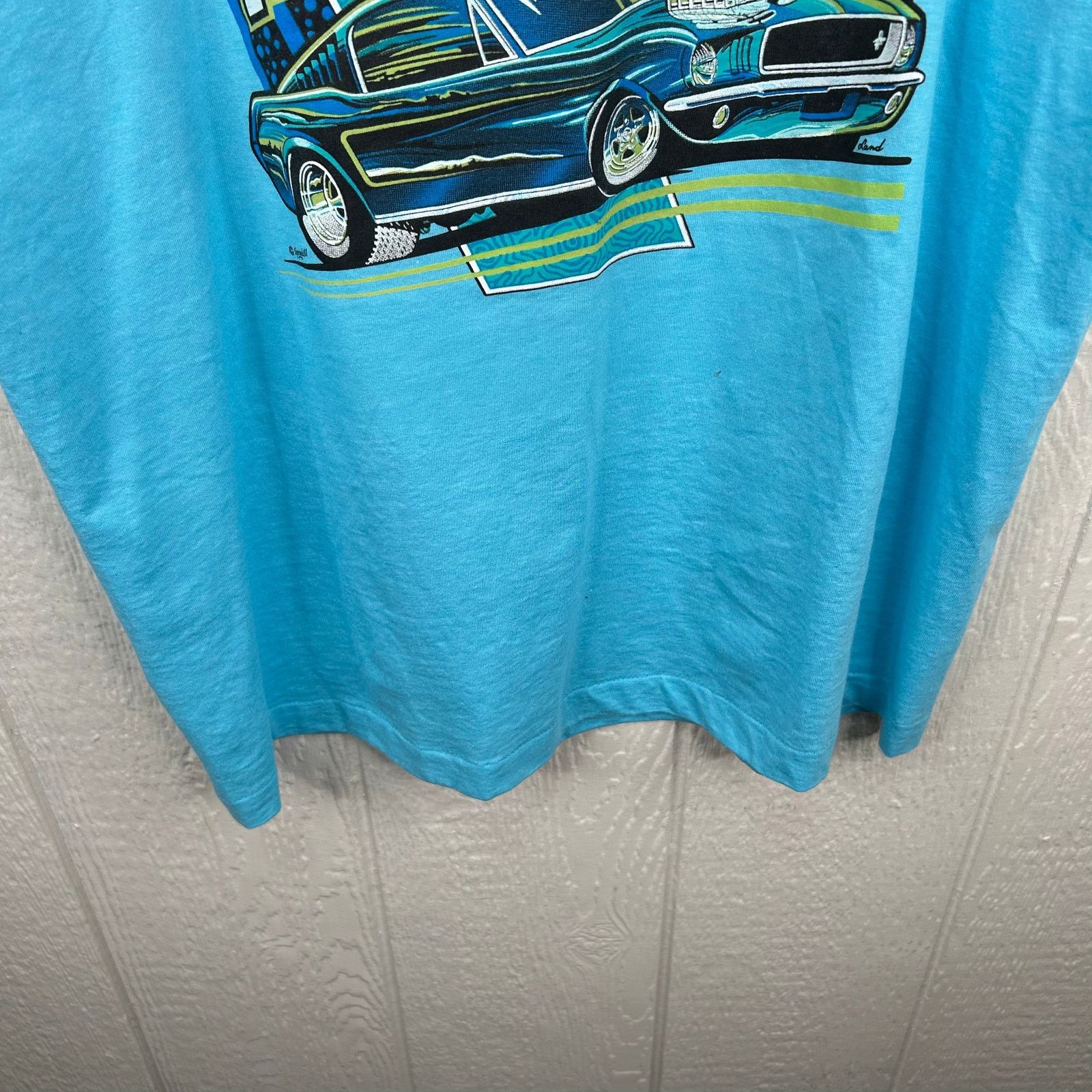 Other Vintage 90s Nite Mare Mustang Car Racing Graphic Tee X-Large Size US XL / EU 56 / 4 - 7 Thumbnail