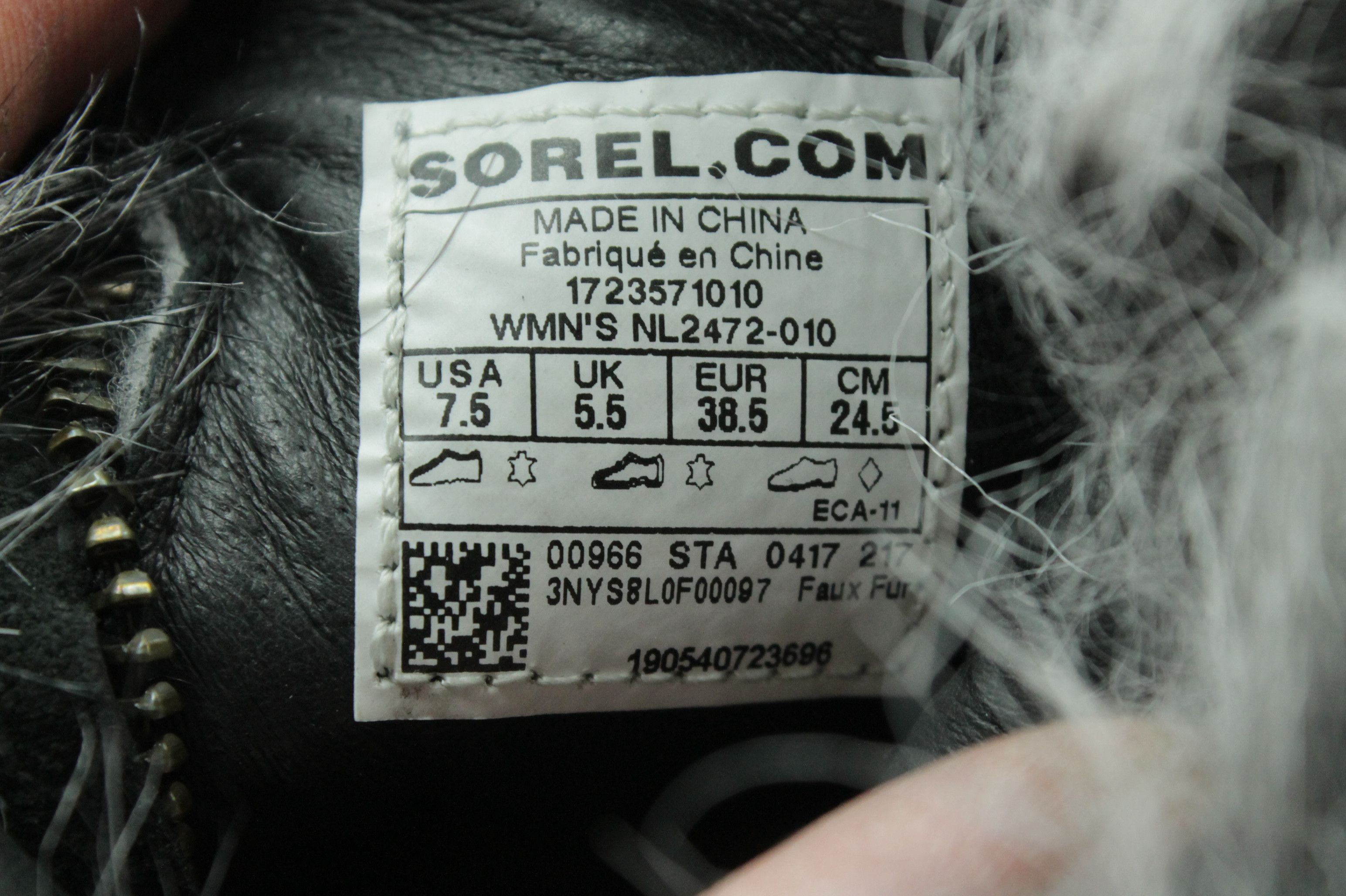SOREL Sorel Park City Lux Leather Wedge Booties Faux Fur Black Size US 8.5 / IT 38.5 - 15 Thumbnail