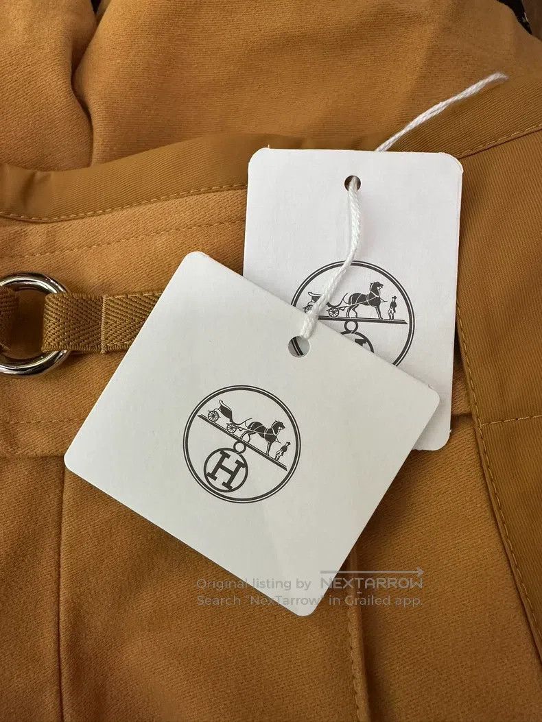 Hermes Hermes Caramel High Waisted Shorts Size 42" / US 20 - 5 Thumbnail