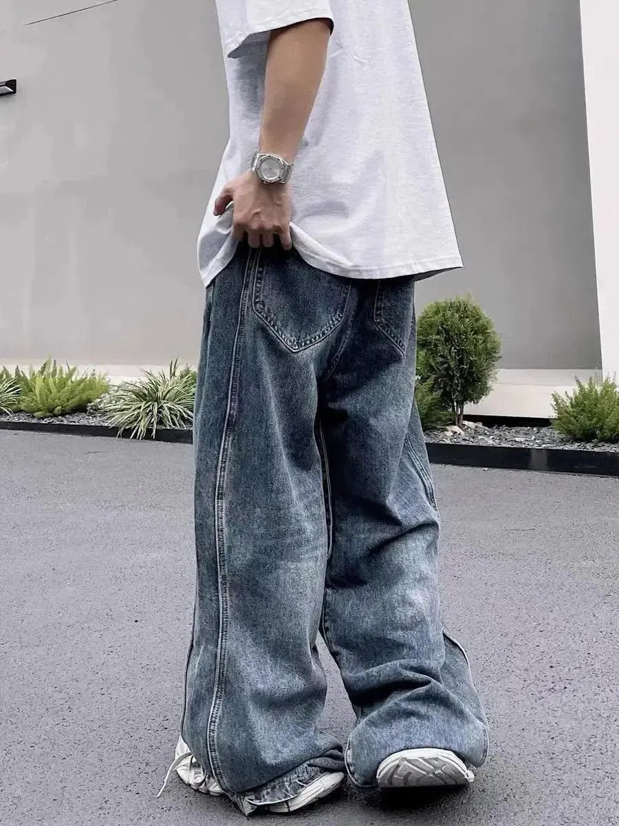 Japanese Brand Vintage side panel washed jeans Size US 30 / EU 46 - 4 Thumbnail