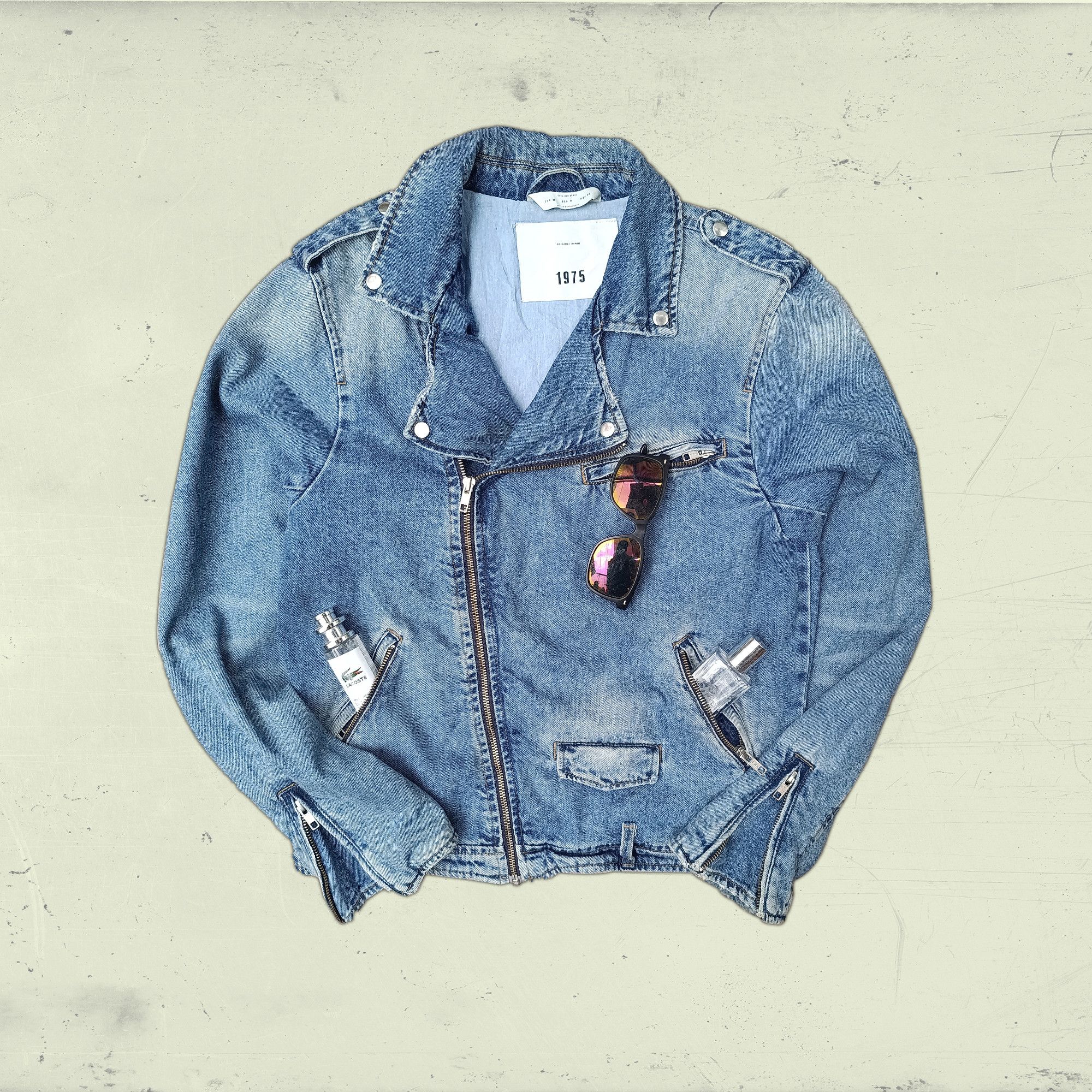 Zara Z1975 Zara Denim Biker Ramones Jacket Size US M / EU 48-50 / 2 - 2 Thumbnail