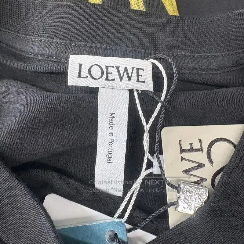 Loewe Loewe Black Cotton Short Sleeve T-Shirt . Size XS / US 0-2 / IT 36-38 - 3 Thumbnail