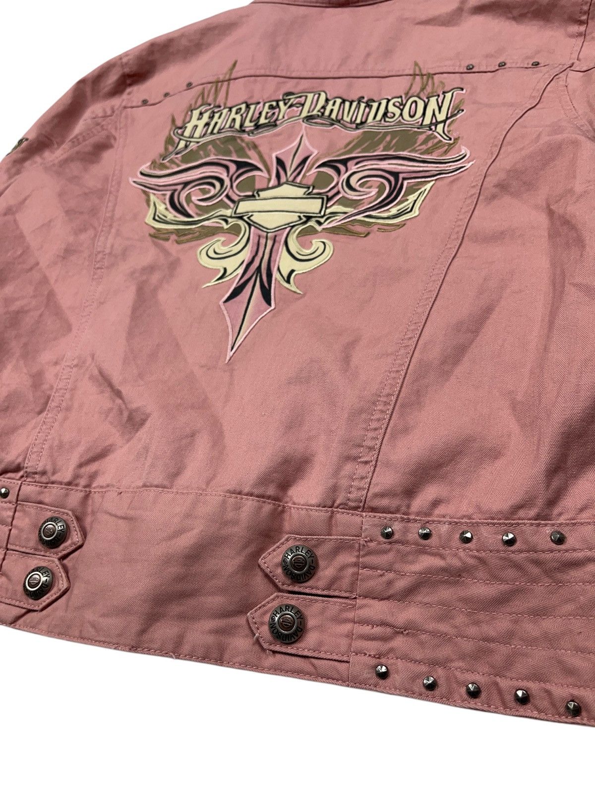 Harley Davidson Vintage y2k Harley Davidson 3 in 1 Jacket Embroidered Size M / US 6-8 / IT 42-44 - 18 Thumbnail