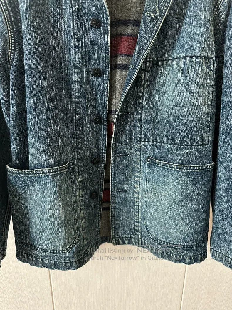 Needles Needles Denim Jacket Jacket Washed and Worn Size US S / EU 44-46 / 1 - 2 Thumbnail