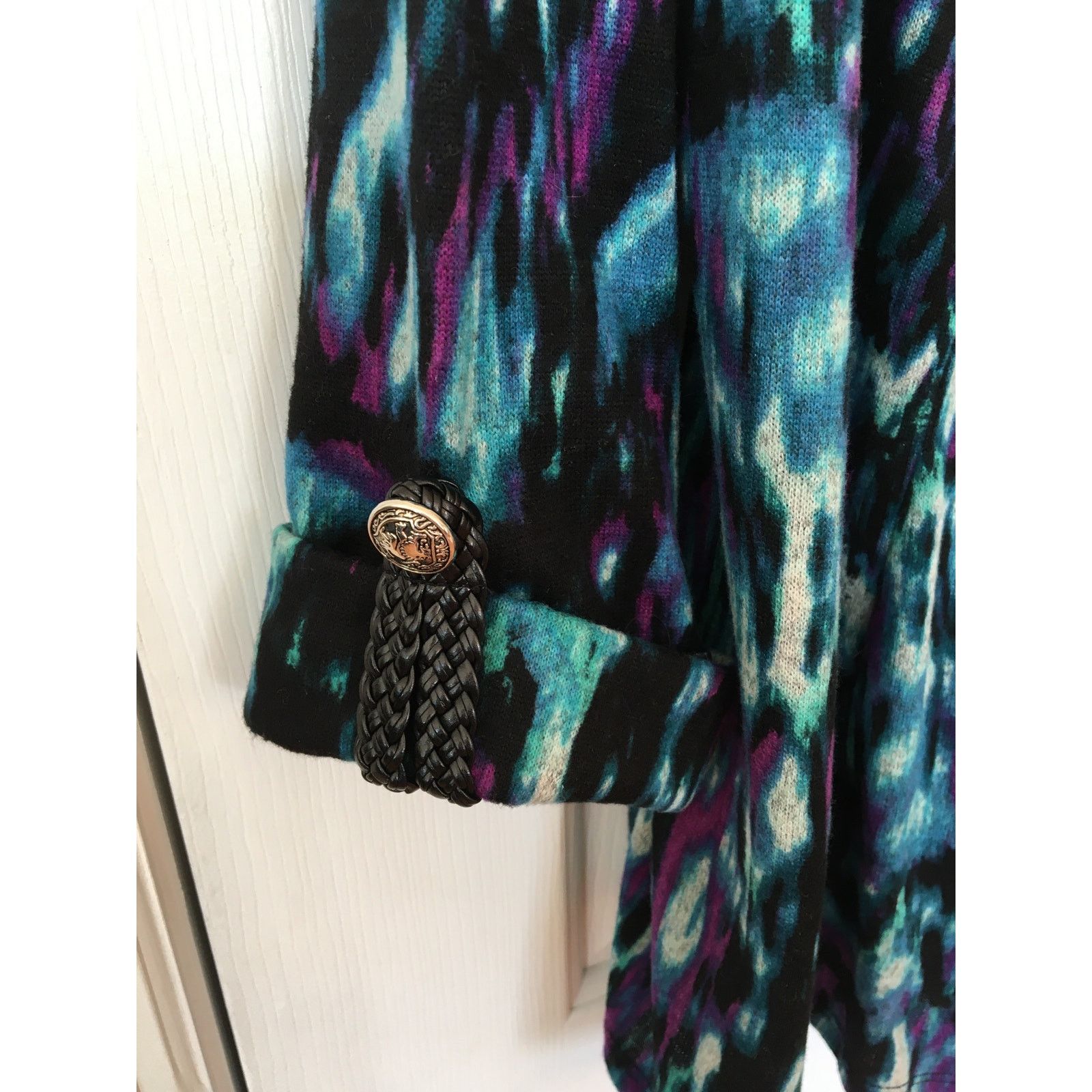 Other Kim Rogers Large Shacket, Jacket Top Combo, Braided Leather Size L / US 10 / IT 46 - 4 Thumbnail