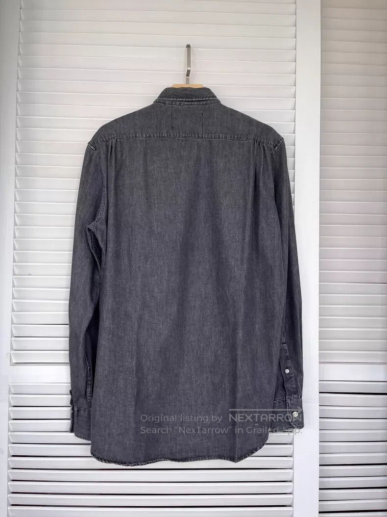 Our Legacy Our Legacy Black Denim Long Sleeve Shirt Size US M / EU 48-50 / 2 - 2 Thumbnail